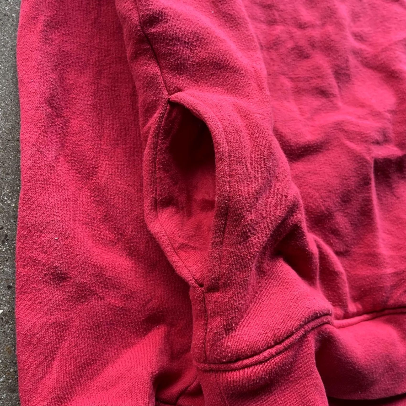 Pinko PINK Sweatshirt Womens Small Red Funnel Neck Sherpa Fleece Embroidered Logo PINK Victoria's Secret Size S / US 4 / IT 40 - 4 Thumbnail