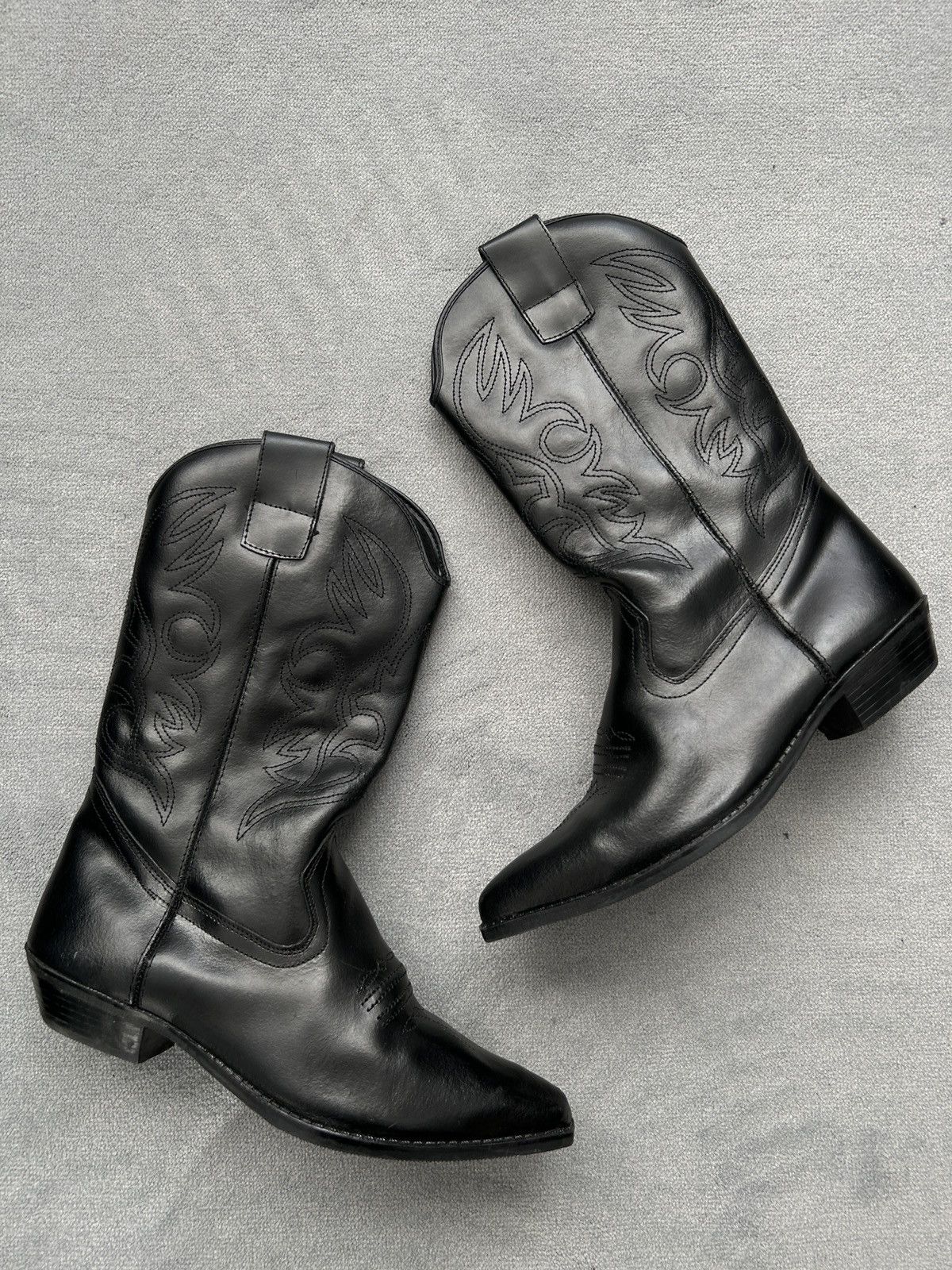 Japanese Brand × Vintage Vintage 90s rare cowboy leather boots Size US 10 / EU 43 - 1 Thumbnail