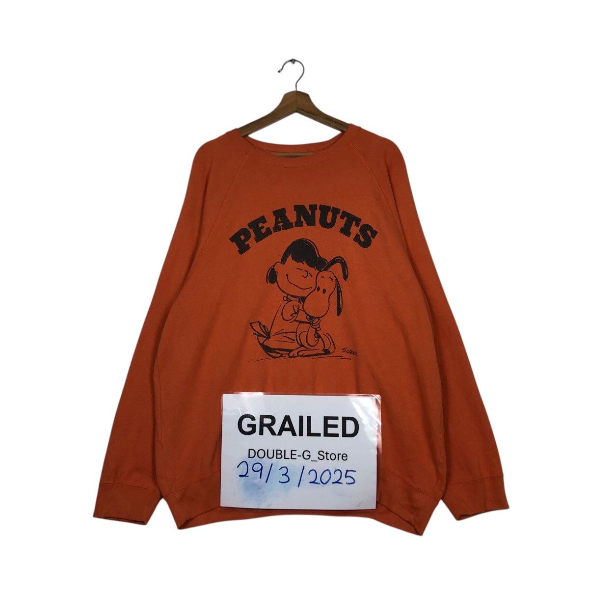 📌Vintage Sweatshirt Pull Over Cartoon Peanuts Big Logo