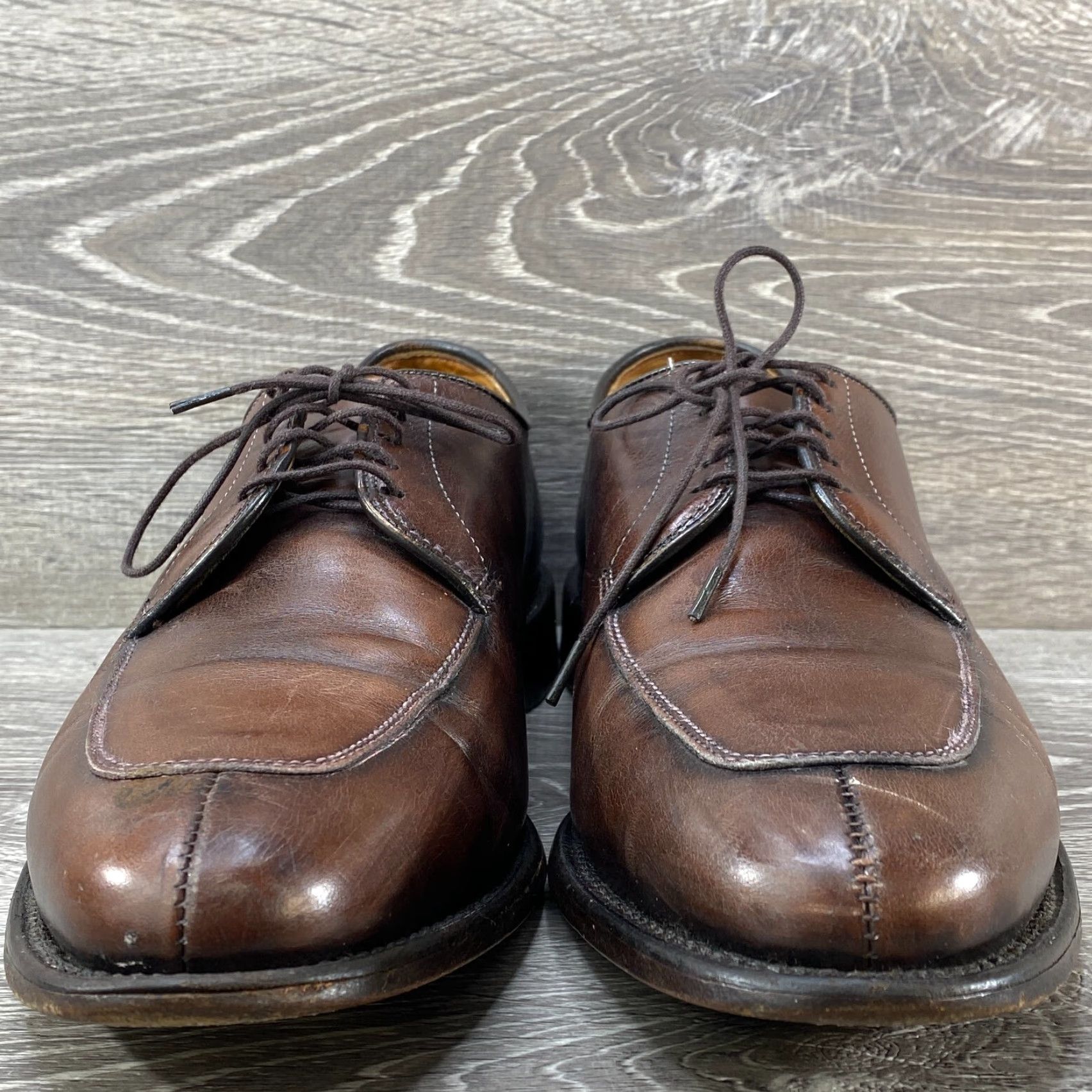 Allen Edmonds Allen Edmonds DELRAY Dress Oxford Brown Leather Mens 9.5 D Size US 10 / EU 43 - 4 Thumbnail
