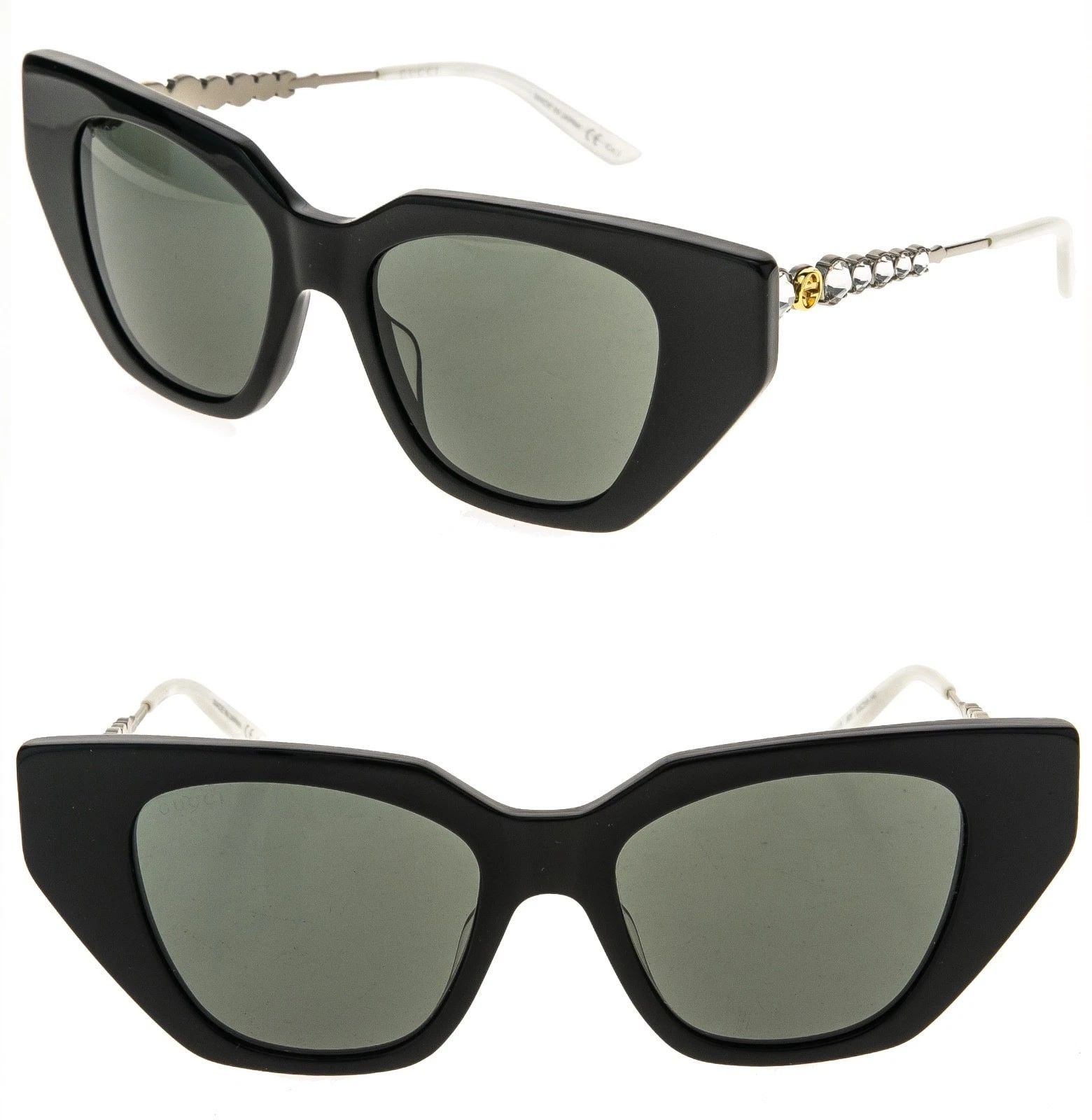 Gucci GUCCI GG0641S STAR 0641 Silver Black Stud Sunglasses 001 Size ONE SIZE - 1 Thumbnail