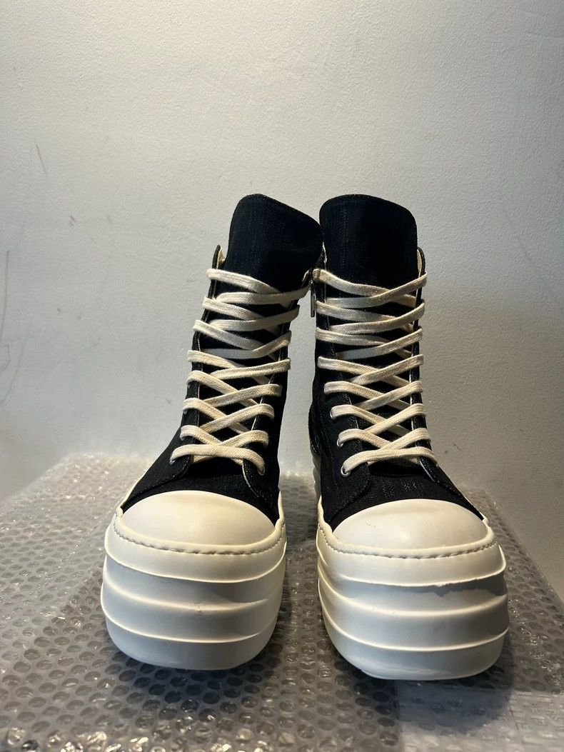 Rick Owens Rick Owens Wax surface thick-bottom double-layer double-li Size US 10 / EU 43 - 2 Thumbnail