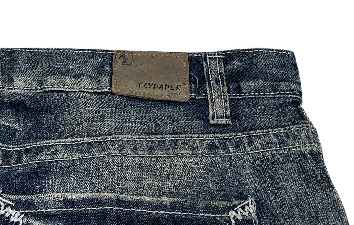 Flypaper Jeans Rare Design Vintage Brand Fly Paper Flared Jeans 2000s Size US 38 / EU 54 - 9 Thumbnail