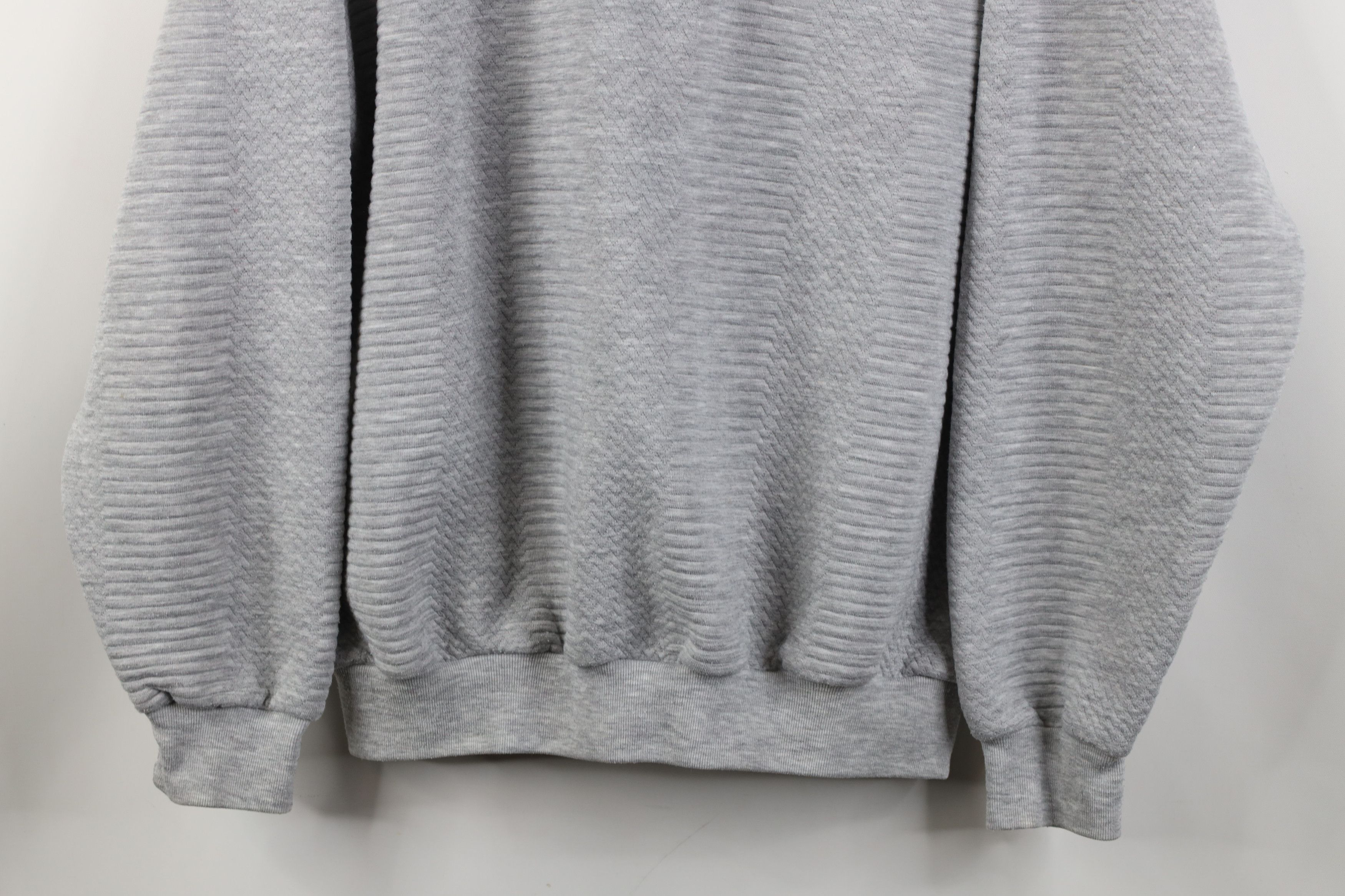 Vintage Vintage 90s Streetwear Collared Pullover Sweatshirt Gray Size US M / EU 48-50 / 2 - 3 Thumbnail