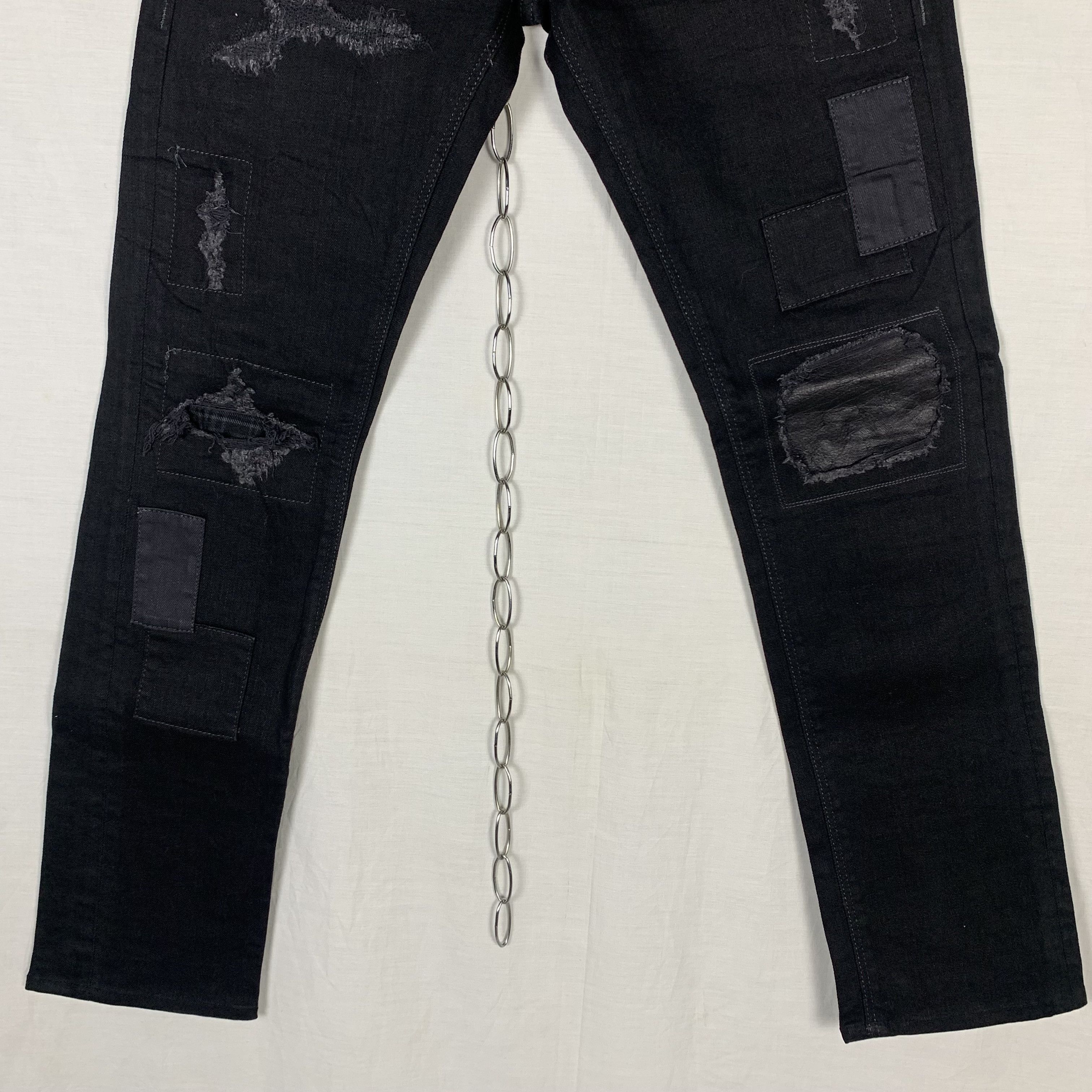 Vanquish Black By Vanquish Patchwork Pants Size US 31 - 3 Thumbnail