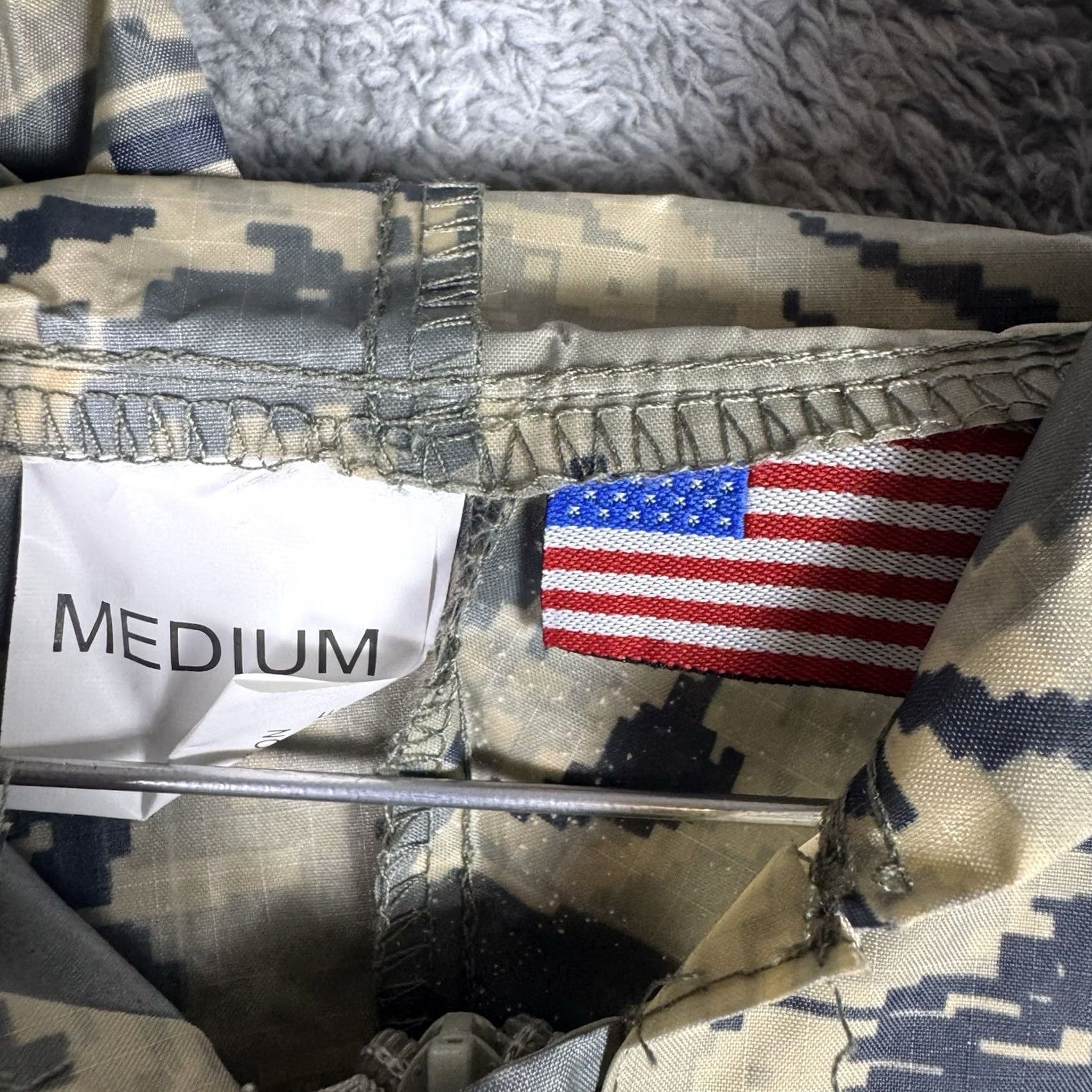 Vintage Digital Camo Jacket Cargo Pants Men Medium Full Zip Nylon PVC Coated Water Proof - Military Size US 31 - 4 Thumbnail