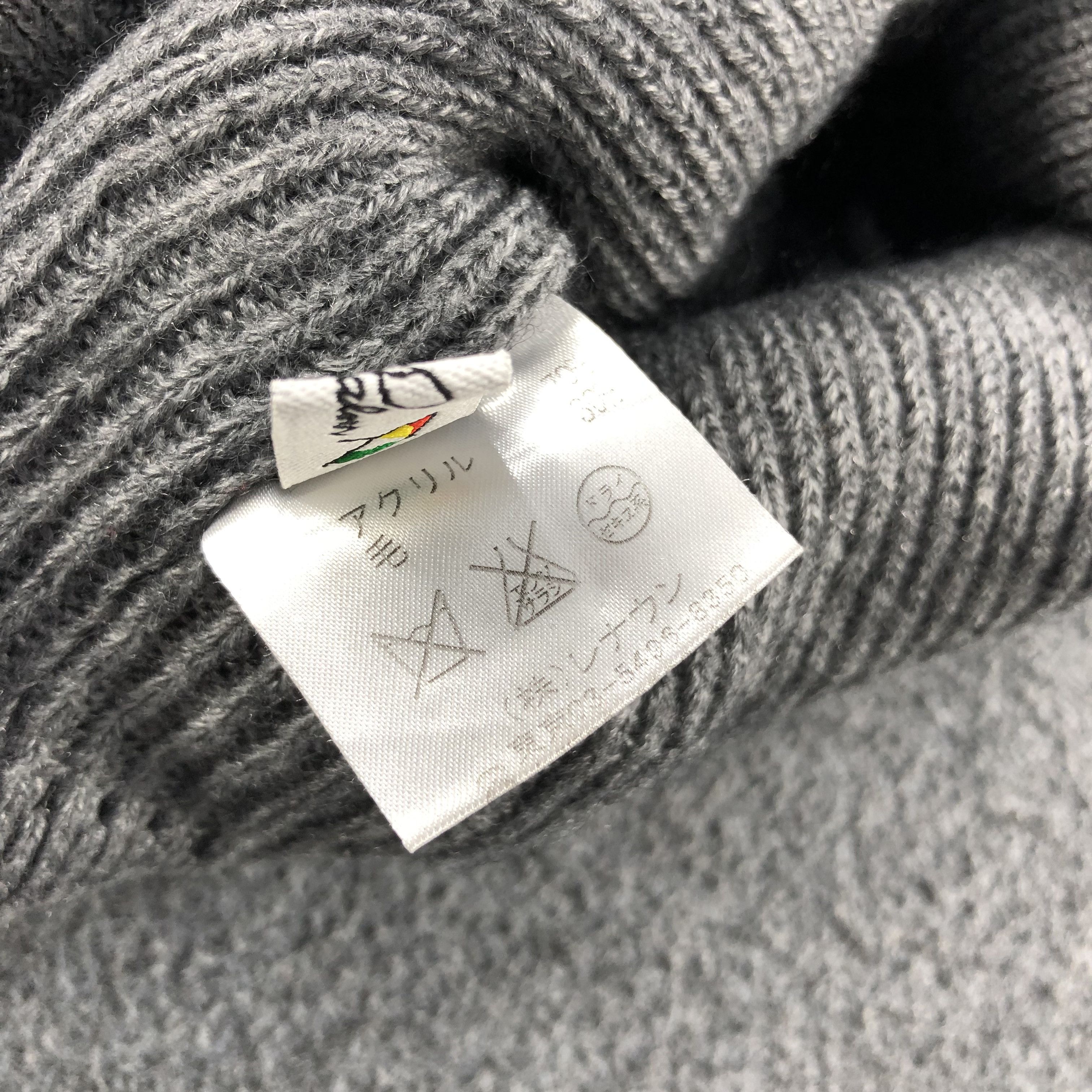 Japanese Brand Arnold Palmer Cable Knit Grey Beanie Snowcap Snow Hat B330 Size ONE SIZE - 8 Thumbnail