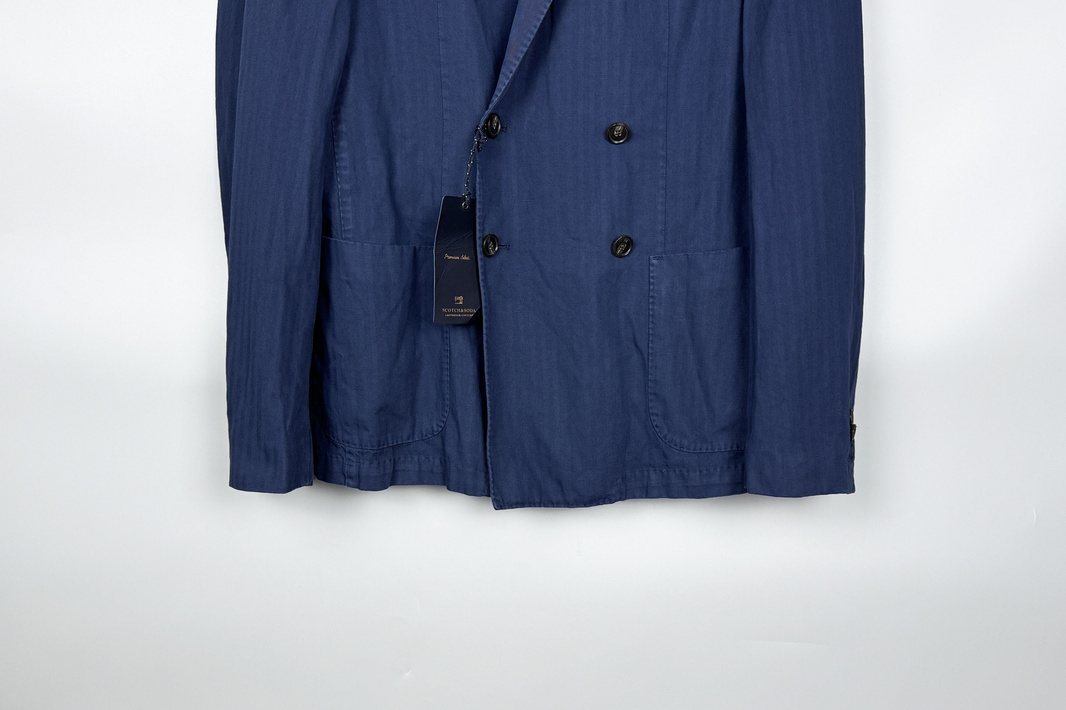 Scotch & Soda NWT RRP300$ Scotch Soda Linen Bouble Breasted Blazer Size 48 Size 38R - 4 Thumbnail