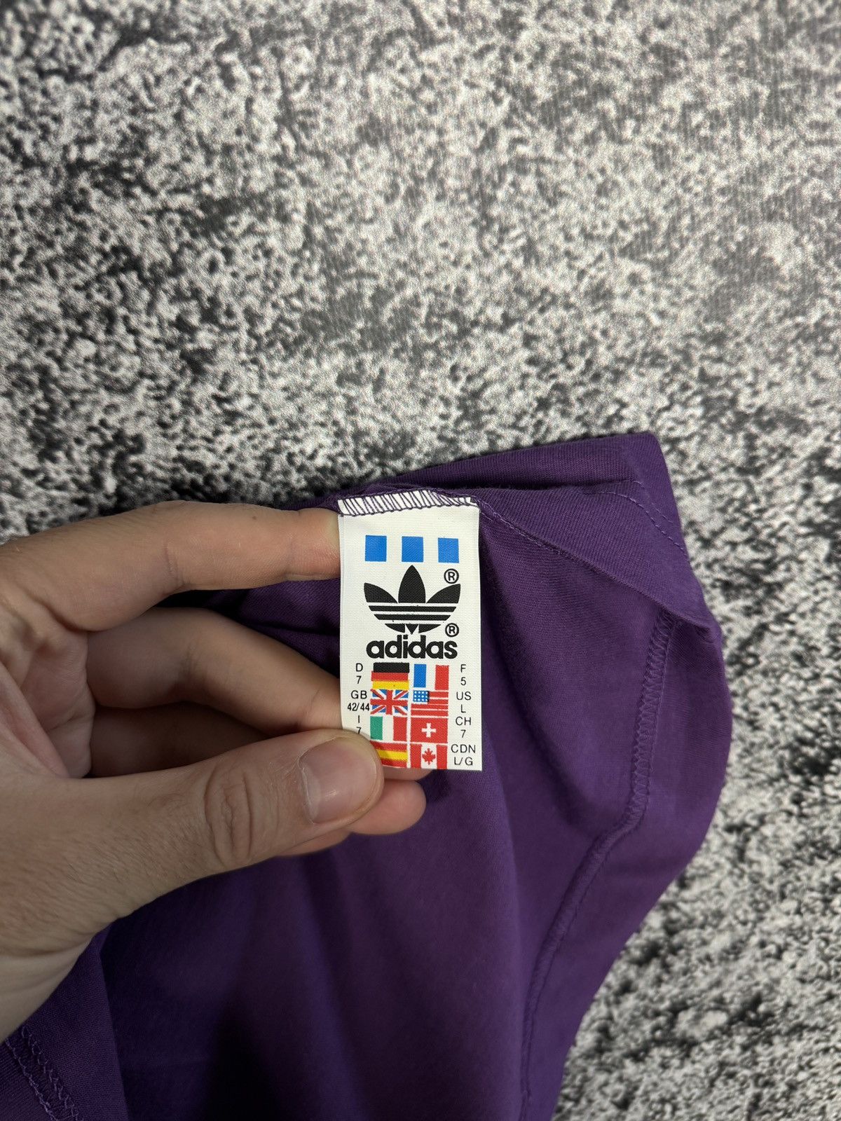 Adidas Adidas Vintage 90s Henley Purple Shirt Balloon Sleeve Size L Size US L / EU 52-54 / 3 - 10 Thumbnail