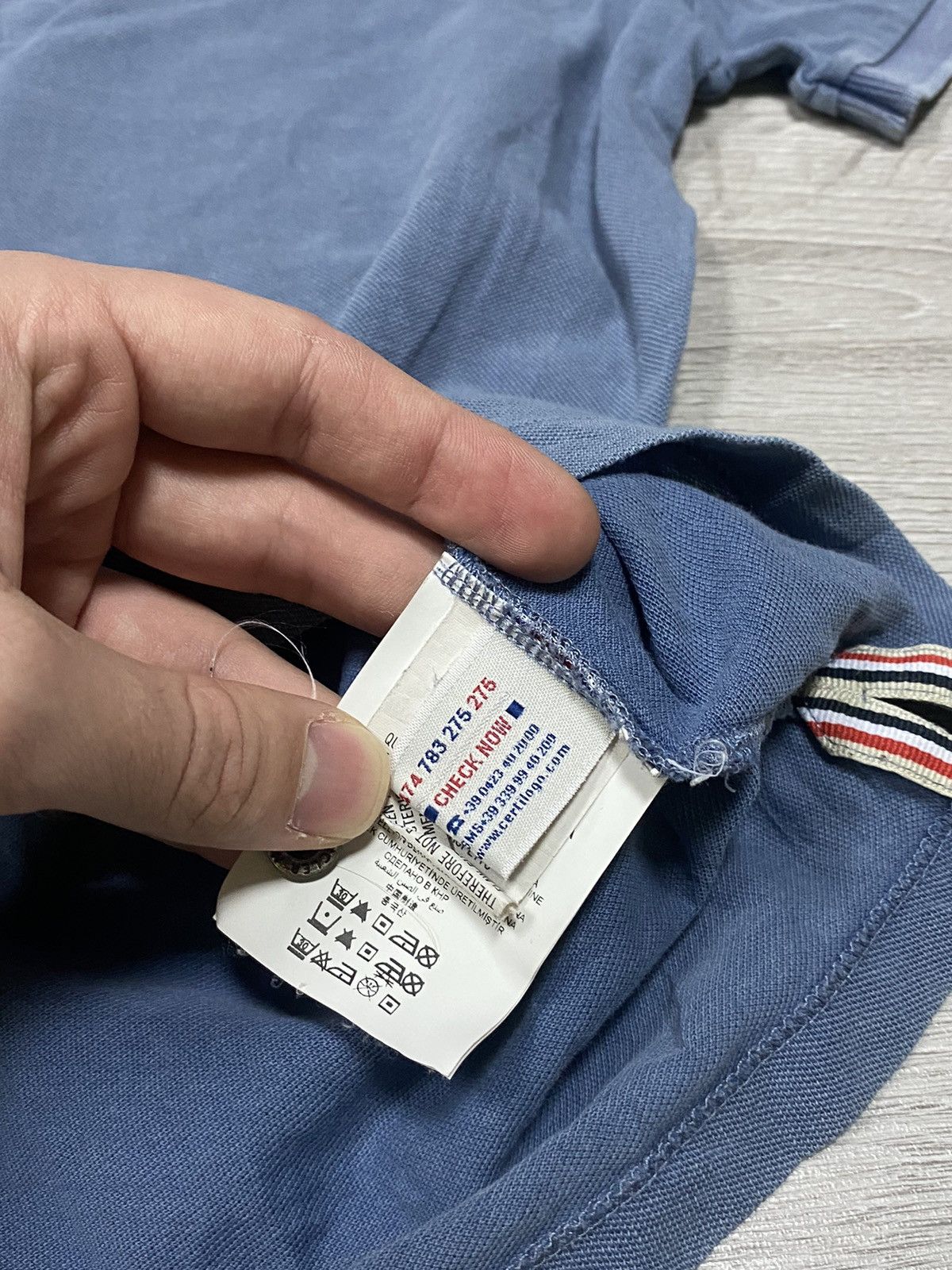 Moncler Moncler vintage big logo polo Manica Corta Size US S / EU 44-46 / 1 - 7 Thumbnail