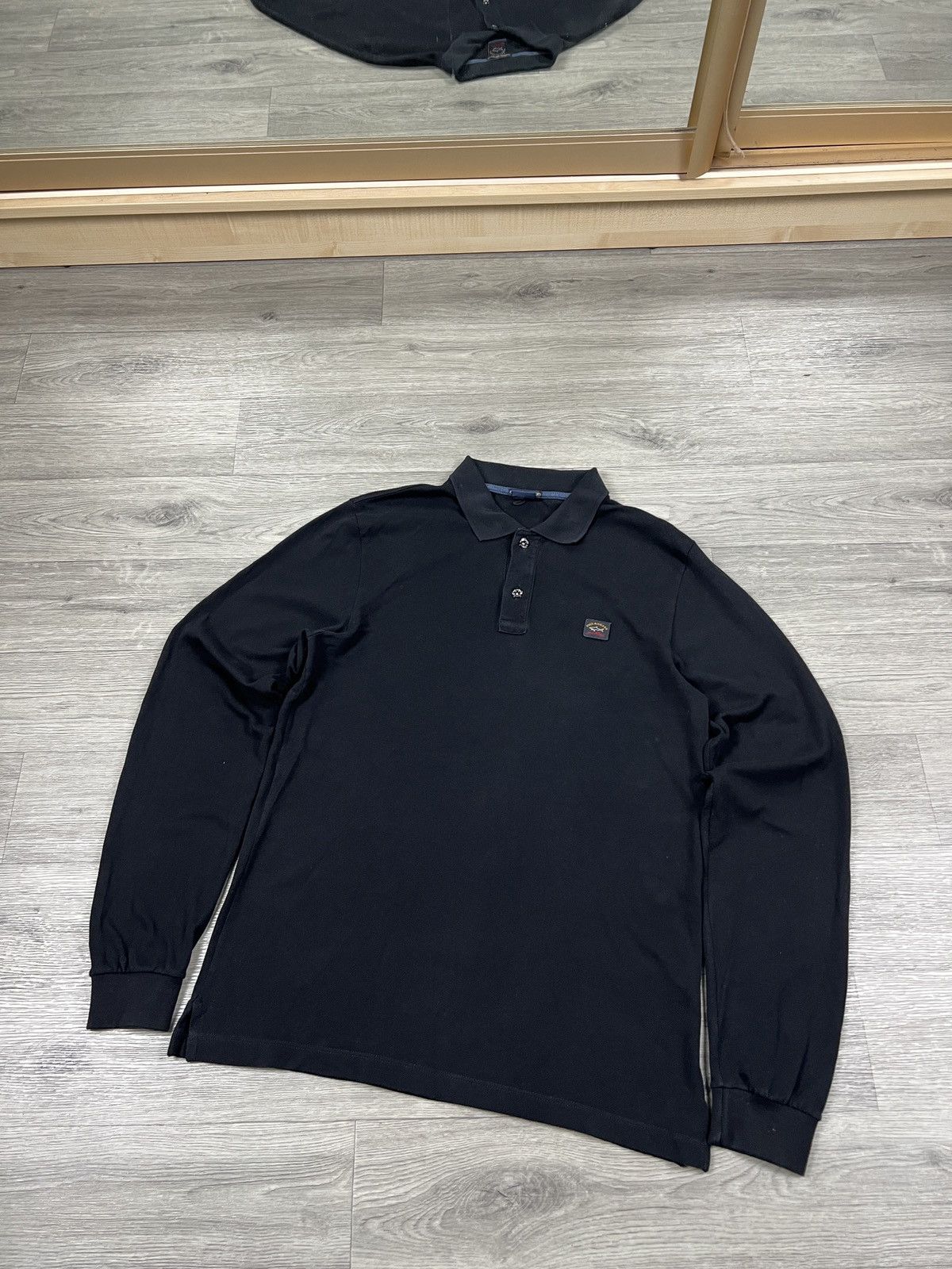Paul & Shark PAUL & SHARK Black Long Sleeve Polo SIZE L Size US L / EU 52-54 / 3 - 1 Thumbnail