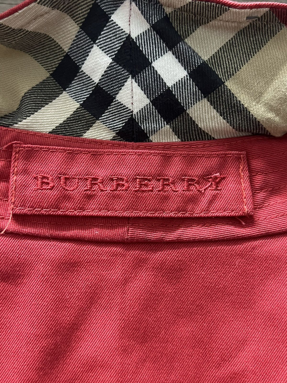 Burberry London Sten Collar Coat Nova Check Red