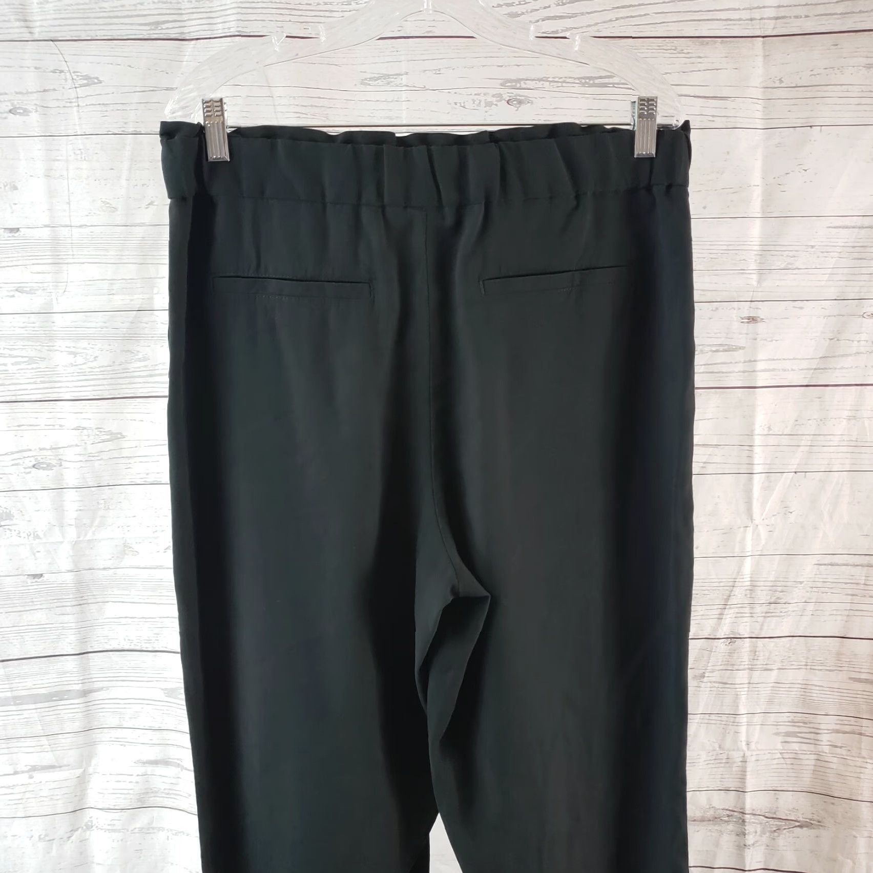 Banana Republic Banana Republic Womens Pants L Black High Rise Rayon Blend Dress Pants Waist 16.5" Inseam 27.5" Mens? Womens Size 36" / US 14 / IT 50 - 4 Thumbnail