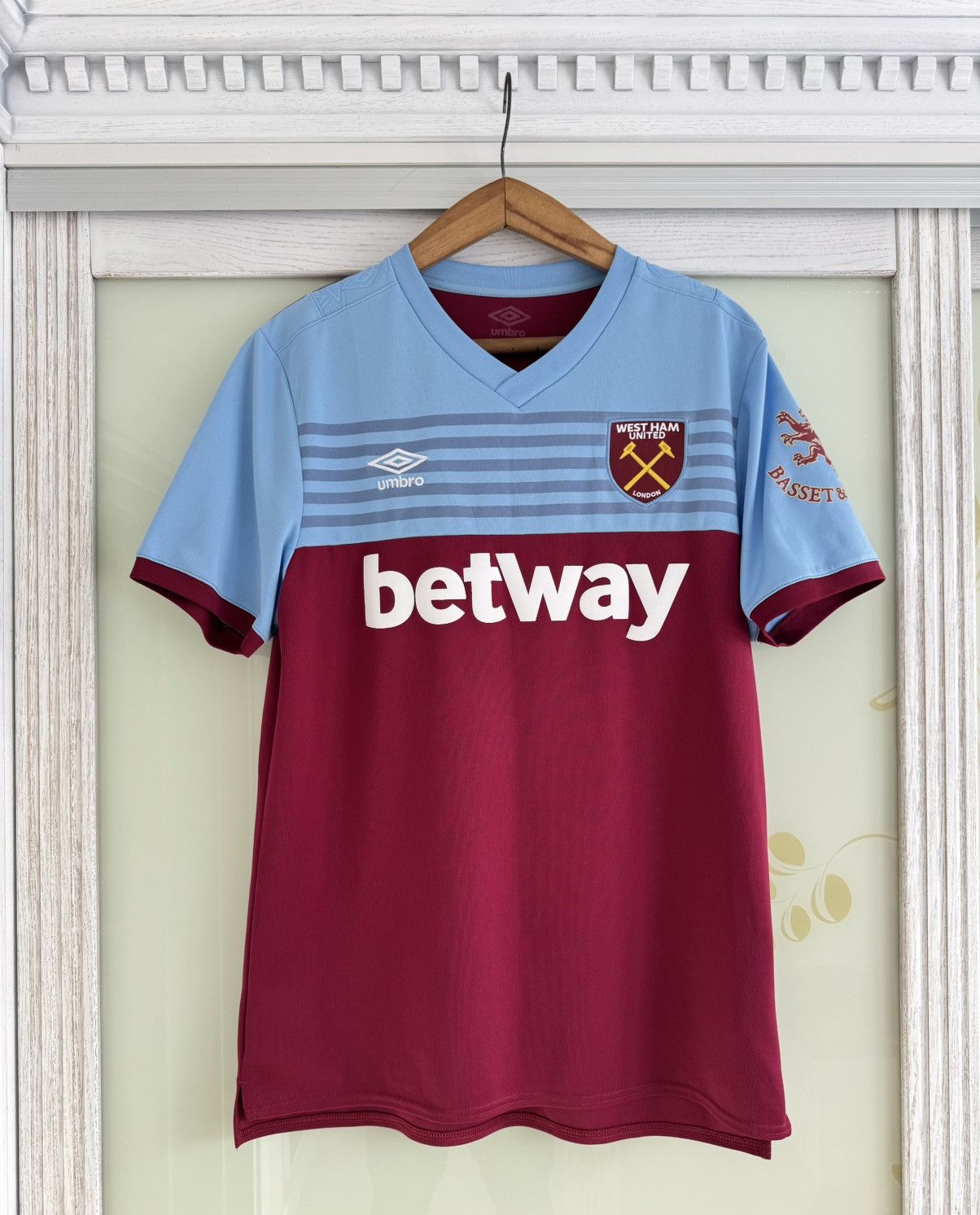 Umbro West Ham United 2019-2020 Home Soccer Jersey Football Shirt Size US L / EU 52-54 / 3 - 1 Thumbnail