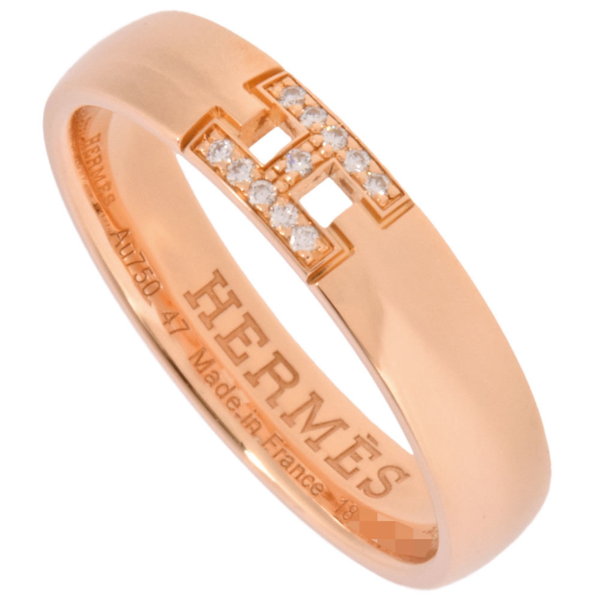 image of Hermes Ever Hercules Ring Diamond 47 K18Pg Ladies, Women's