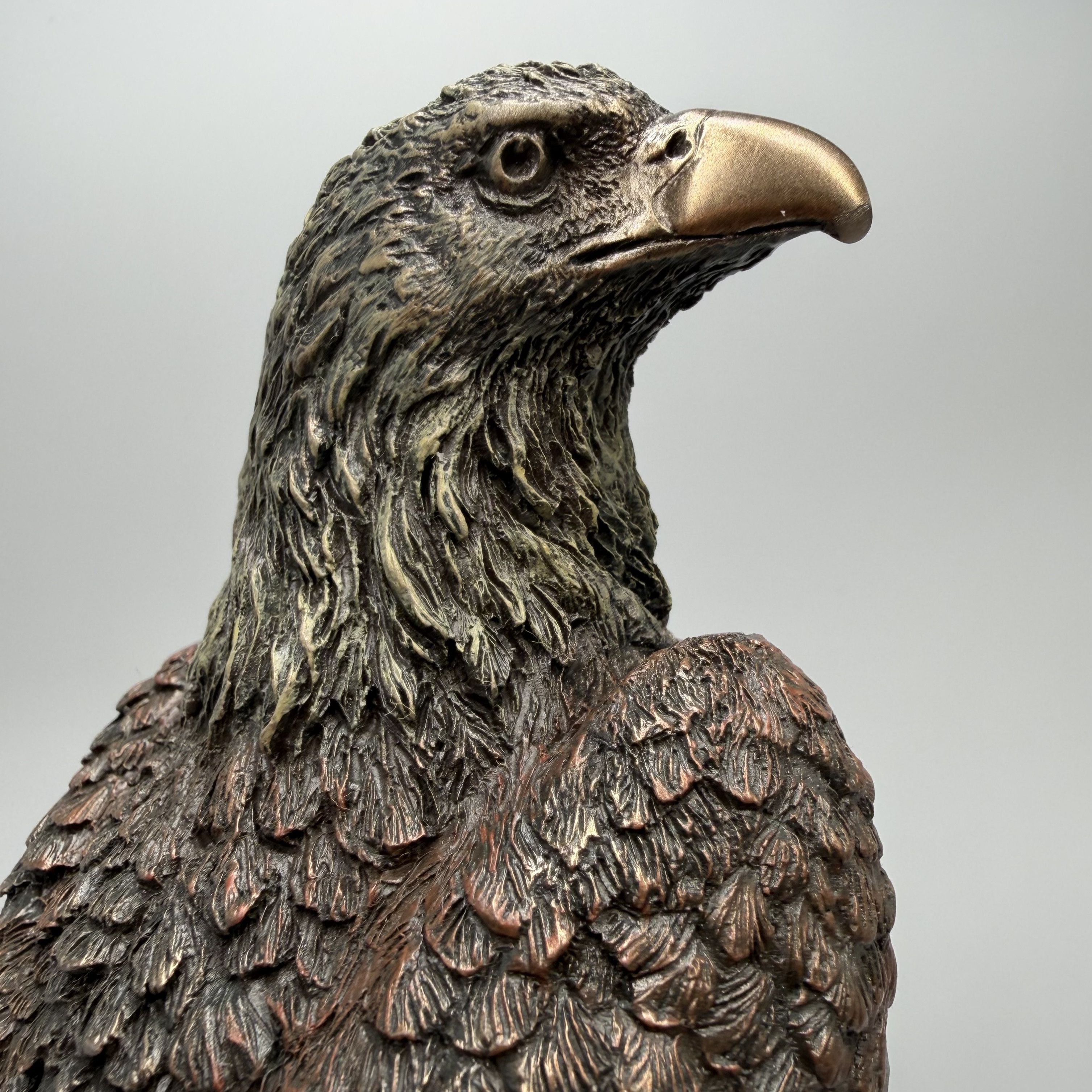 Other Eagle Statue Bronze Finish Polystone Figurine Size ONE SIZE - 2 Thumbnail