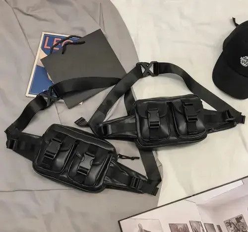 Japanese Brand Y2k side shoulder belt fanny pack sling bag military Size ONE SIZE - 2 Thumbnail