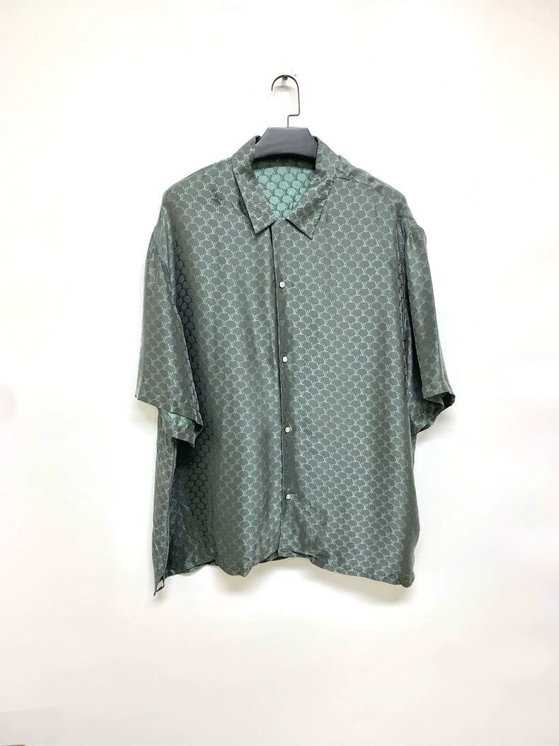 Louis Vuitton Louis Vuitton size 5l Full logo jacquard Cuban collar short Size US M / EU 48-50 / 2 - 1 Thumbnail