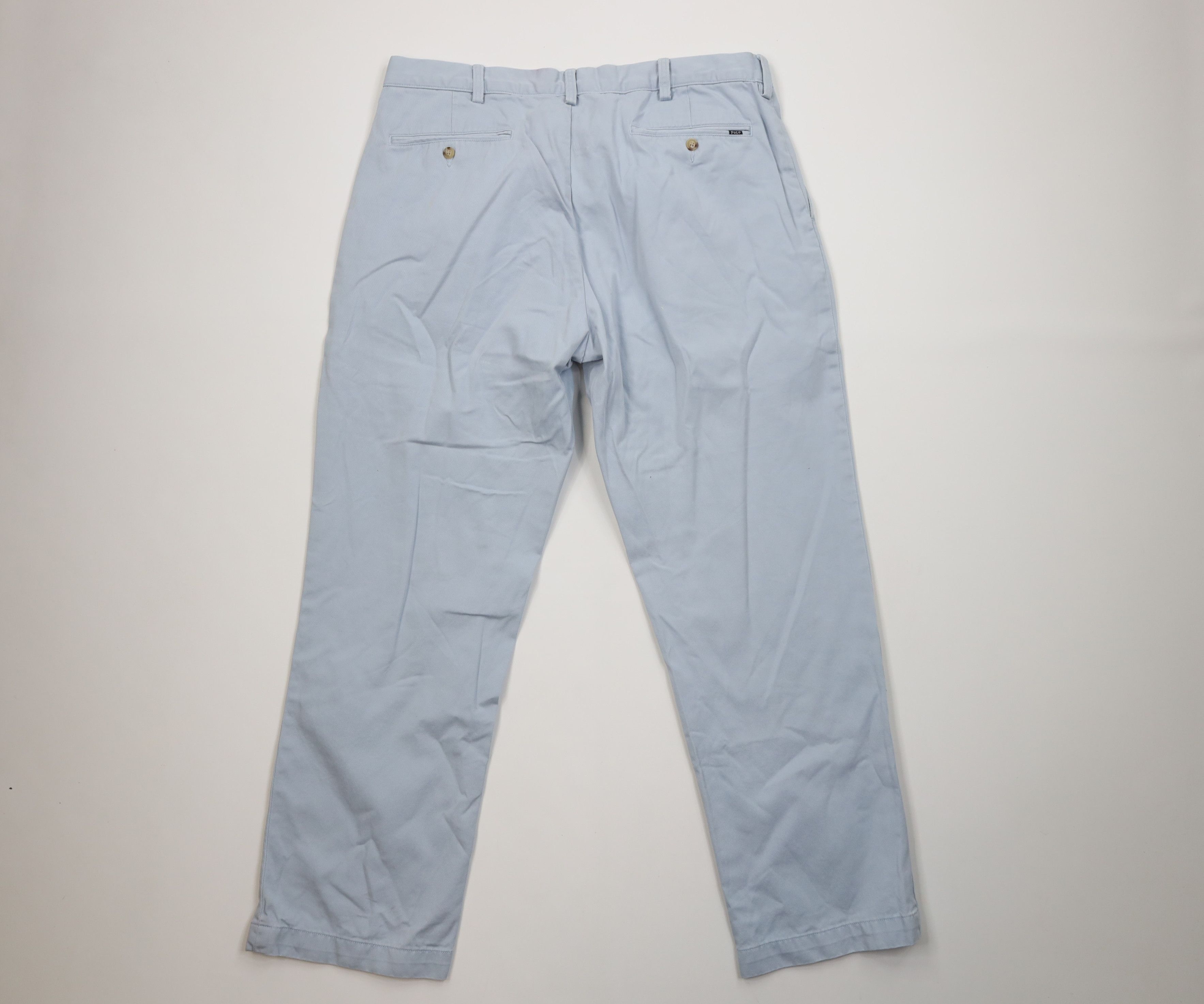 Polo Ralph Lauren Vintage 90s Ralph Lauren Straight Leg Chino Pants Blue Size US 38 / EU 54 - 9 Thumbnail