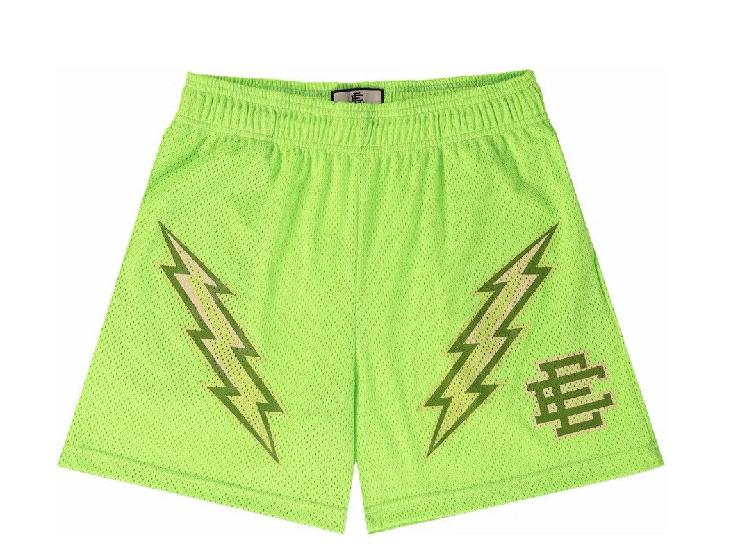 Eric Emanuel Eric Emanuel EE gecko green bolt shorts medium Size US 30 / EU 46 - 1 Thumbnail