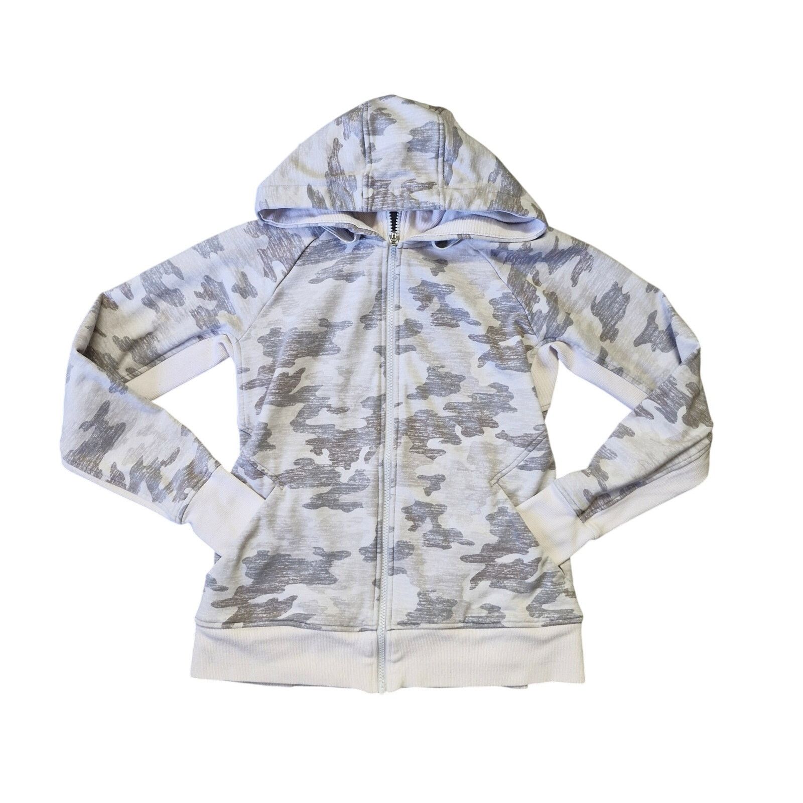 Athleta Athleta Triumph Gray Camouflage Full Zip Jacket Womens Small Size S / US 4 / IT 40 - 1 Thumbnail