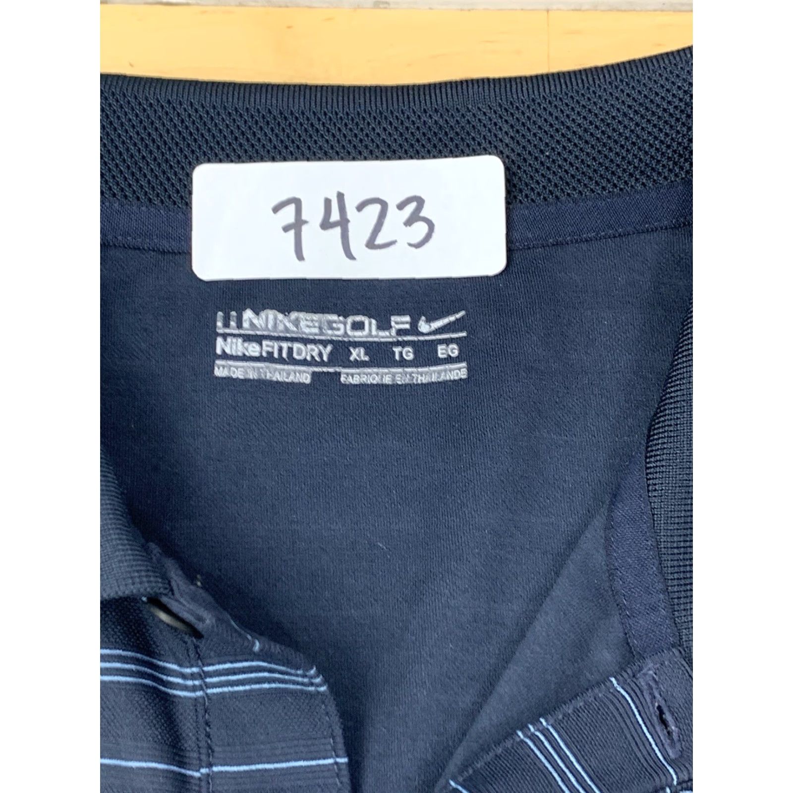 Nike Nike Golf Dri Fit Polo Shirt Mens XL Blue Striped Short Sleeve Casual Polo Mens XL Blue Striped Nike Golf Dri-Fit Size US XL / EU 56 / 4 - 3 Thumbnail