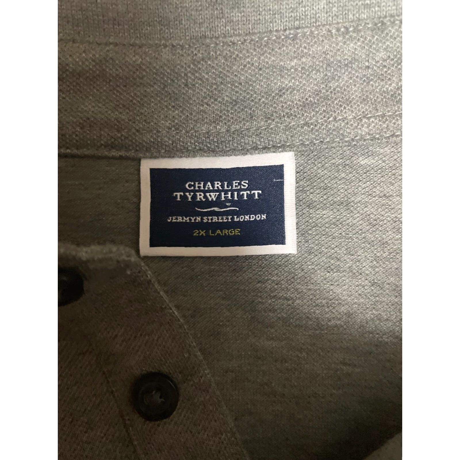 Charles Tyrwhitt Charles Tyrwhitt Polo Shirt Mens 2XL Gray Cotton Short Sleeve Polo 2XL Mens Gray Cotton Short Sleeve Polo Shirt Charles Tyrwhitt Men Size US XXL / EU 58 / 5 - 6 Thumbnail