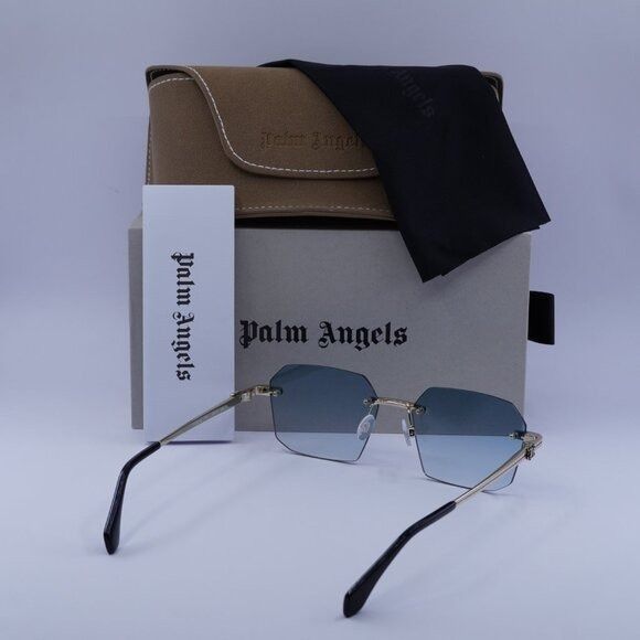 Palm Angels Palm Angels PERI10G QUARTZ 7644 Sunglasses Gold Geometric Size ONE SIZE - 10 Thumbnail