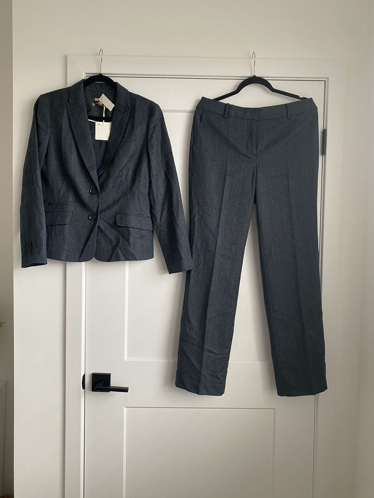 Talbots Talbots 2pc Pant Suit Blazer Blue Stretch Wool Size 6 New Size M / US 6-8 / IT 42-44 - 1 Thumbnail