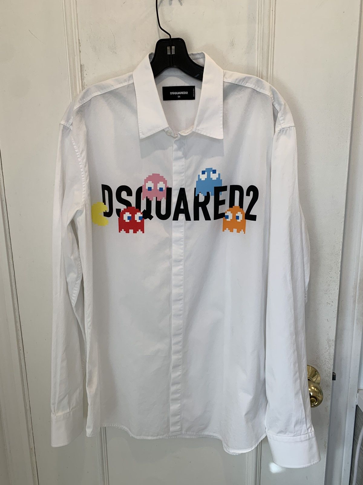Dsquared2 DSquared2 Pac-Man Cotton Shirt. Size 54 Size US L / EU 52-54 / 3 - 6 Thumbnail