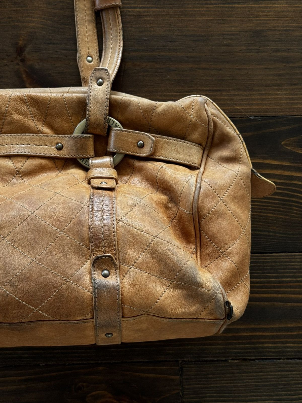 Bally Bally Heavy Leather 90s Luxury Handle Bag Size ONE SIZE - 12 Thumbnail