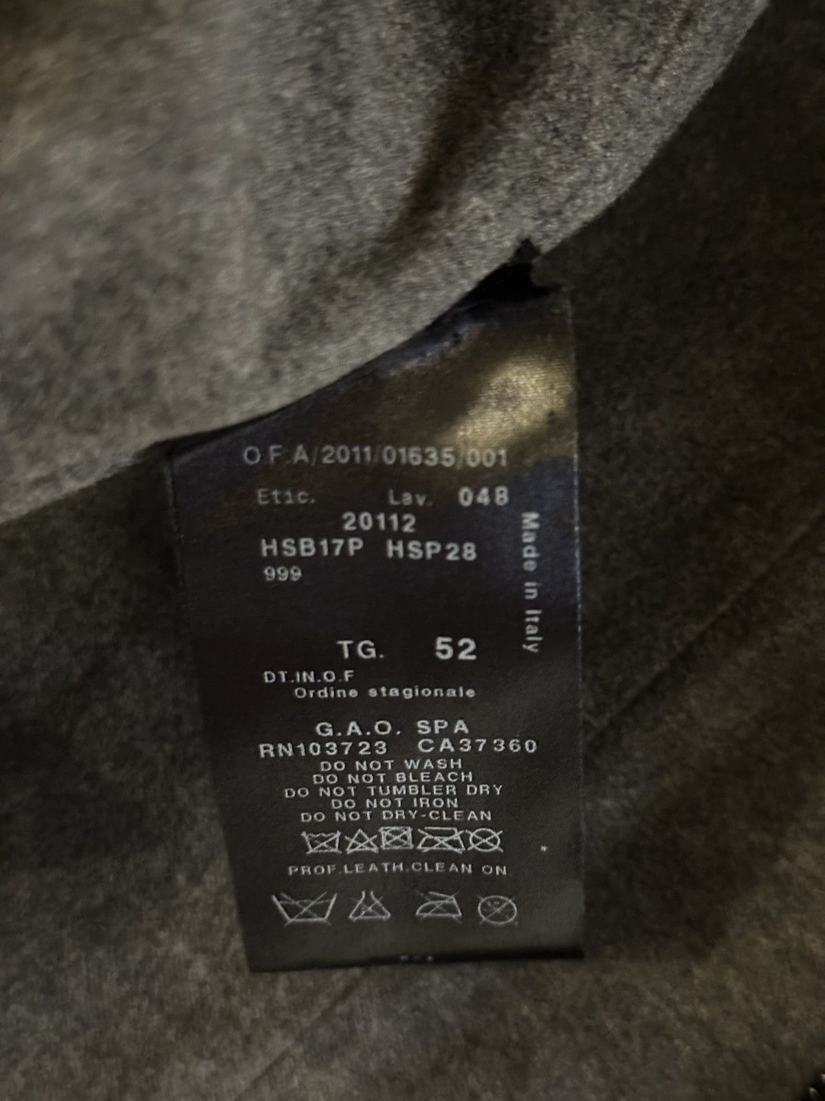 Giorgio Armani GIORGIO ARMANI LEATHER JACKET Size US L / EU 52-54 / 3 - 5 Thumbnail