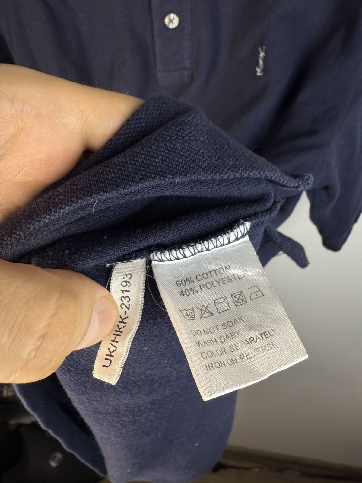 Yves Saint Laurent YSL Polo Shirt Navy YSL T-shirt YSL Shirt Size US XXL / EU 58 / 5 - 7 Thumbnail