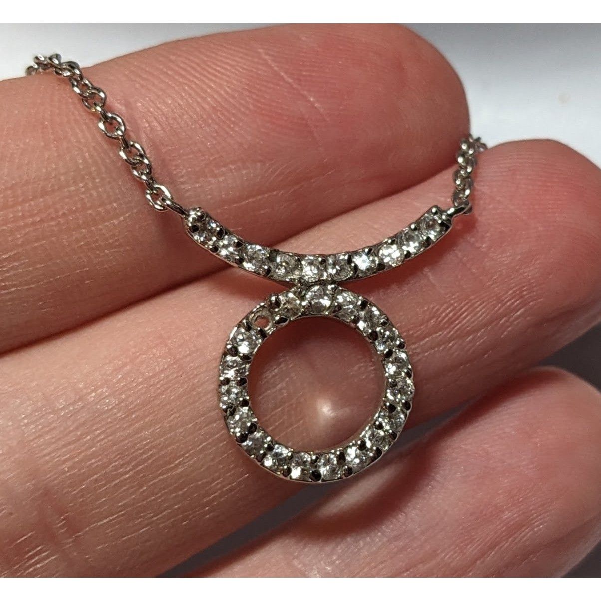 Other Sterling Silver Gemmed Taurus Pendant Necklace Size ONE SIZE - 6 Thumbnail