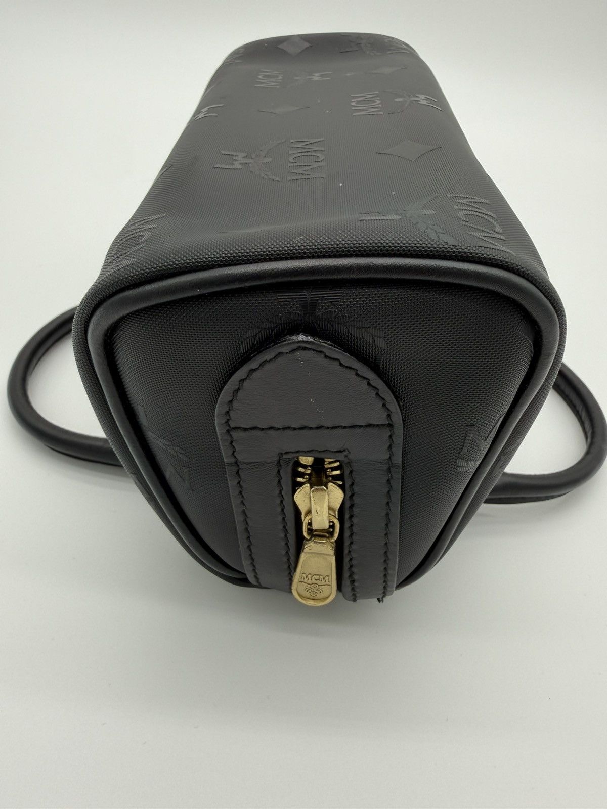 MCM MCM Visetos Logogram 2-Way Hand Bag – Black Size ONE SIZE - 24 Thumbnail