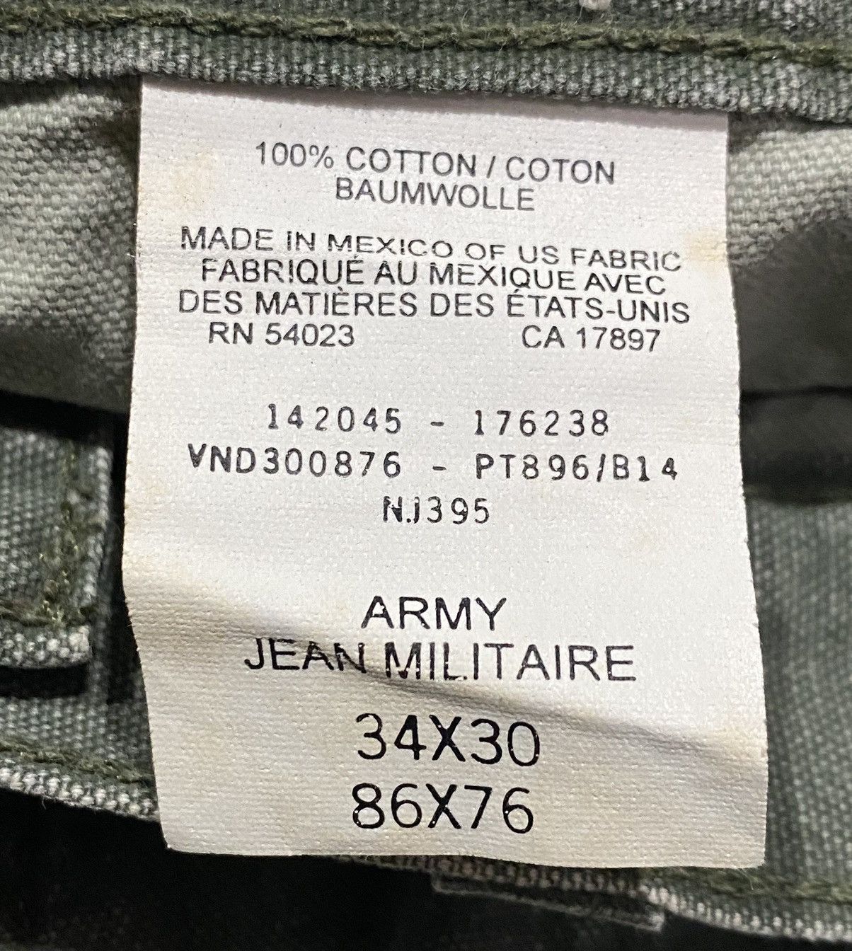 Gap Gap X Army Art Design Cotton Pant W35” Size US 35 - 19 Thumbnail