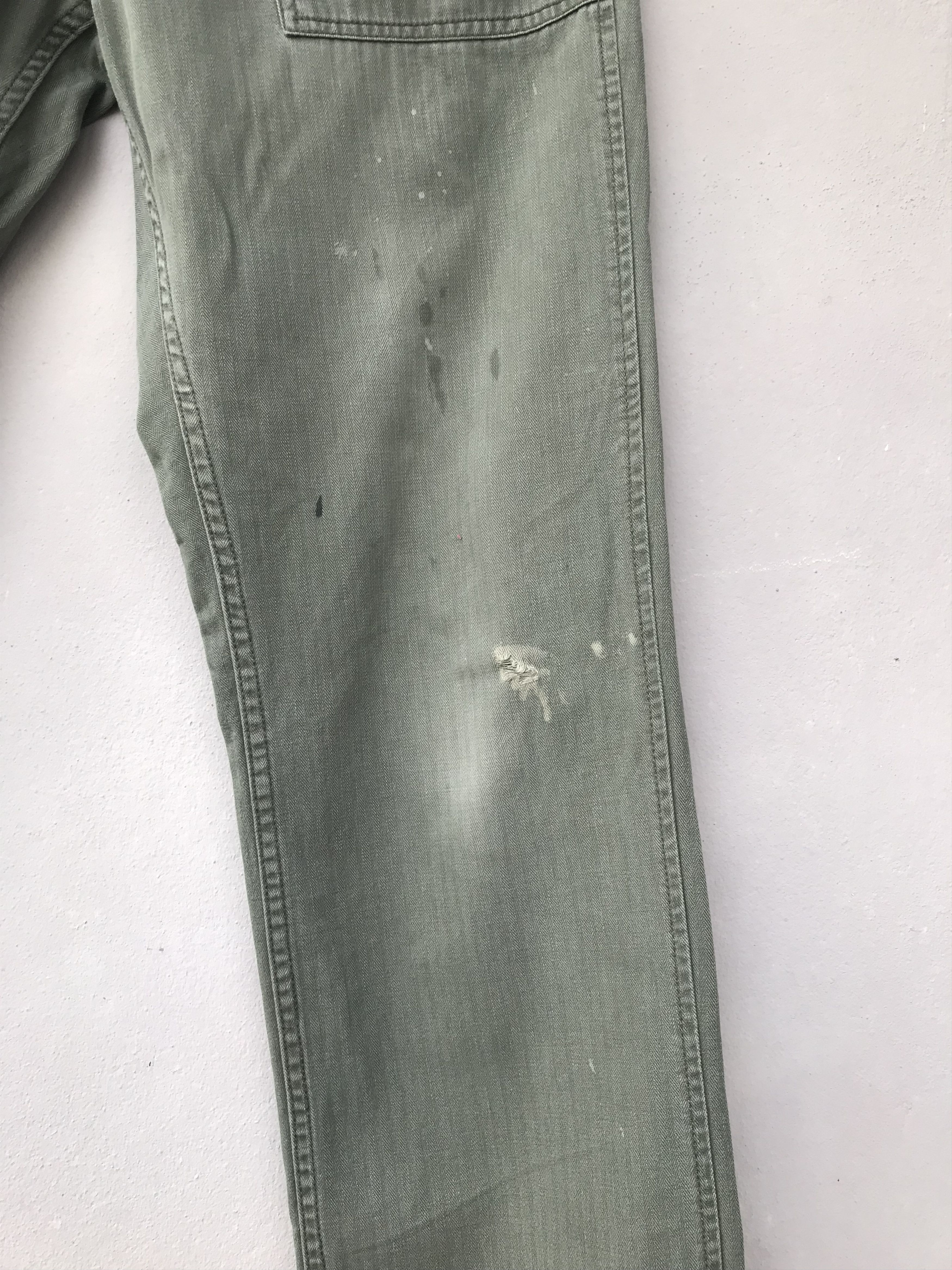 Vintage Vintage Distressed Beams Herringbone Baker Pants Size US 34 / EU 50 - 3 Thumbnail