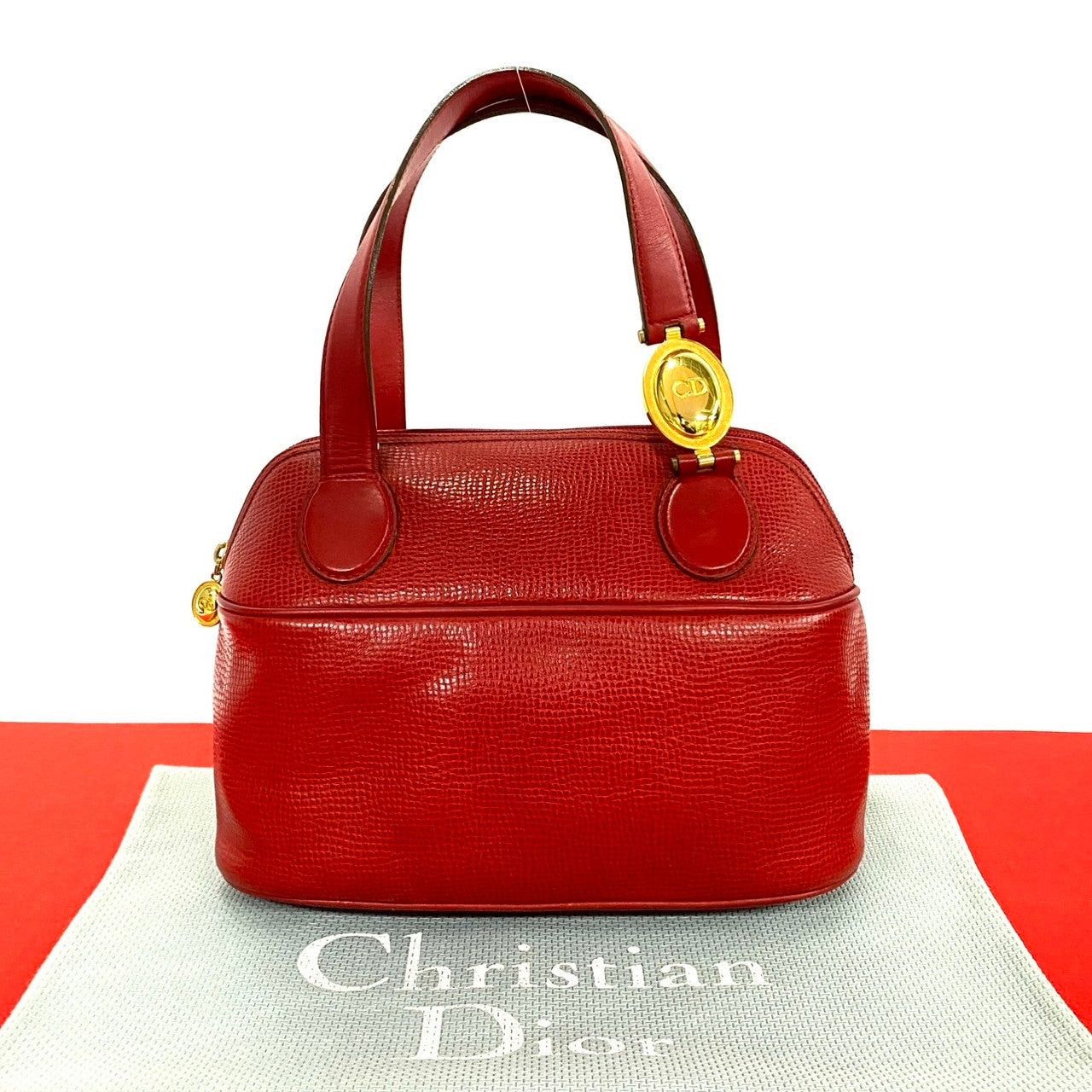 Dior DIOR Backpack Leather Red Gold | Grailed