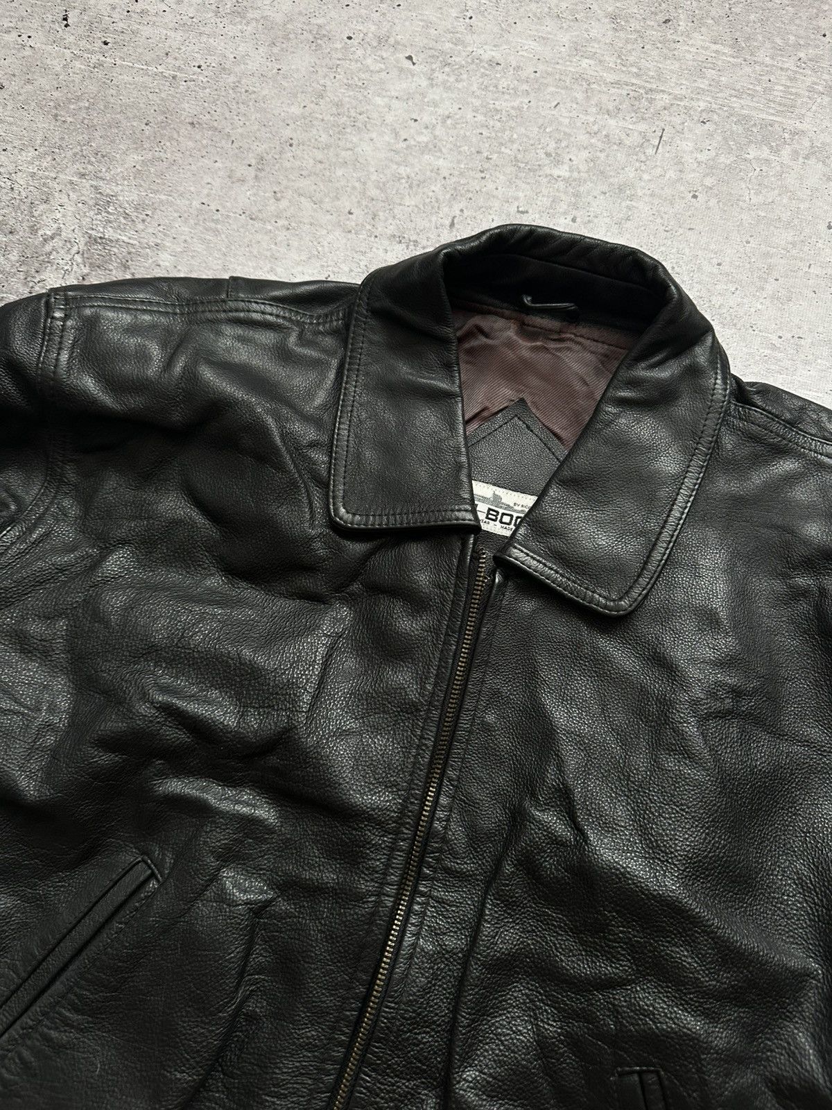 Vintage Vintage U-boot by Riccardo Leather Bomber Jacket Size US L / EU 52-54 / 3 - 3 Thumbnail