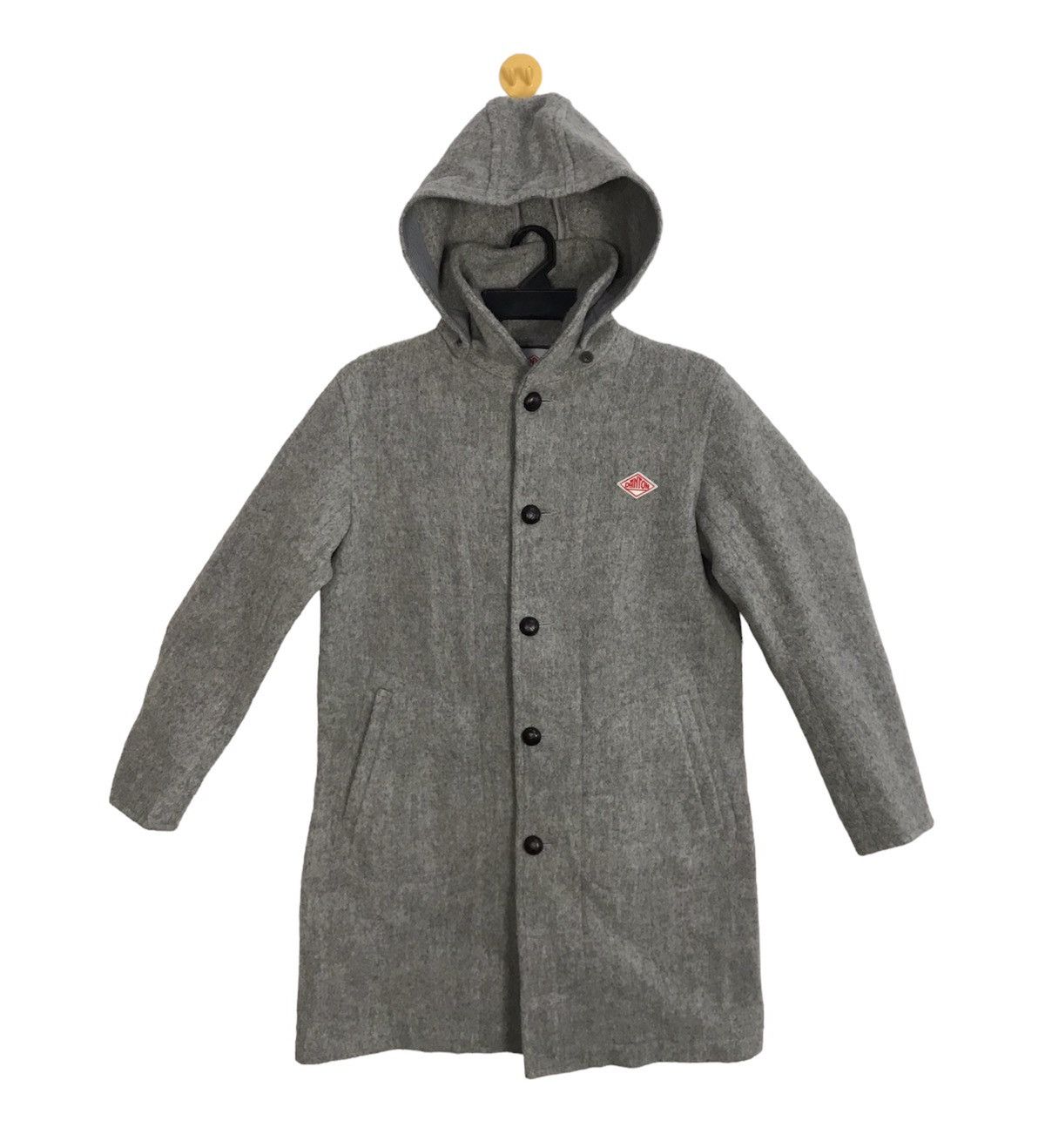 Danton Vetements De Travail Thick Wool Long Hooded Jacket