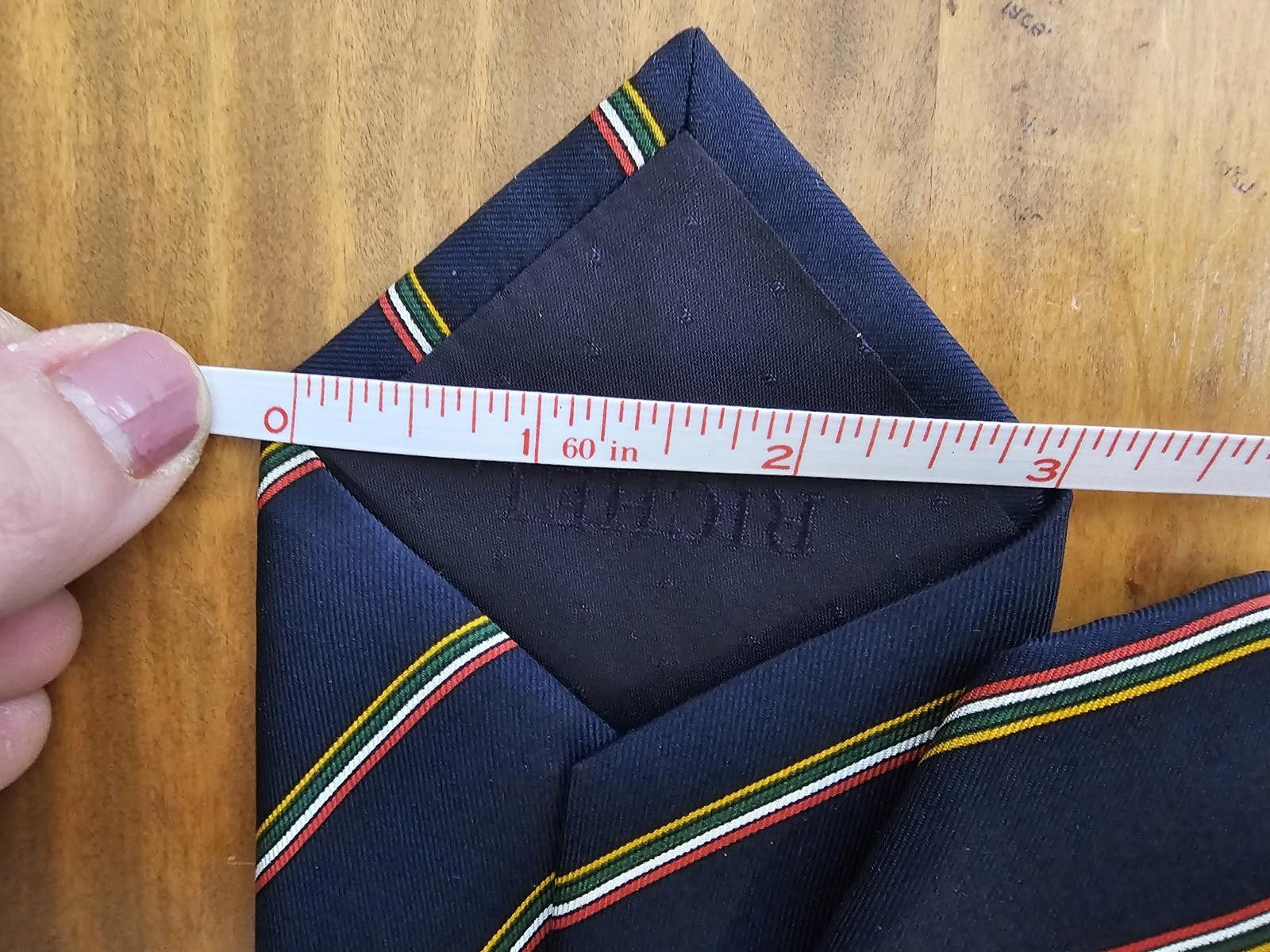 Other Richel Tie Mens de Luxe Hand Made 100% Silk Made in Spain Size ONE SIZE - 6 Thumbnail