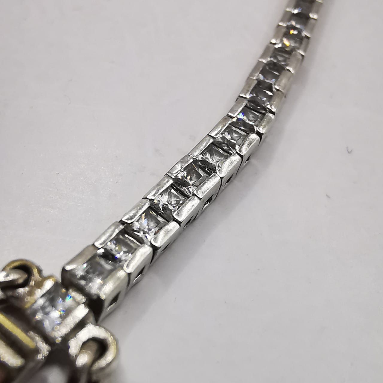 Vintage Vintage Bracelet Jewelry,925 Sterling Silver Zircon 7,93g Size ONE SIZE - 2 Thumbnail