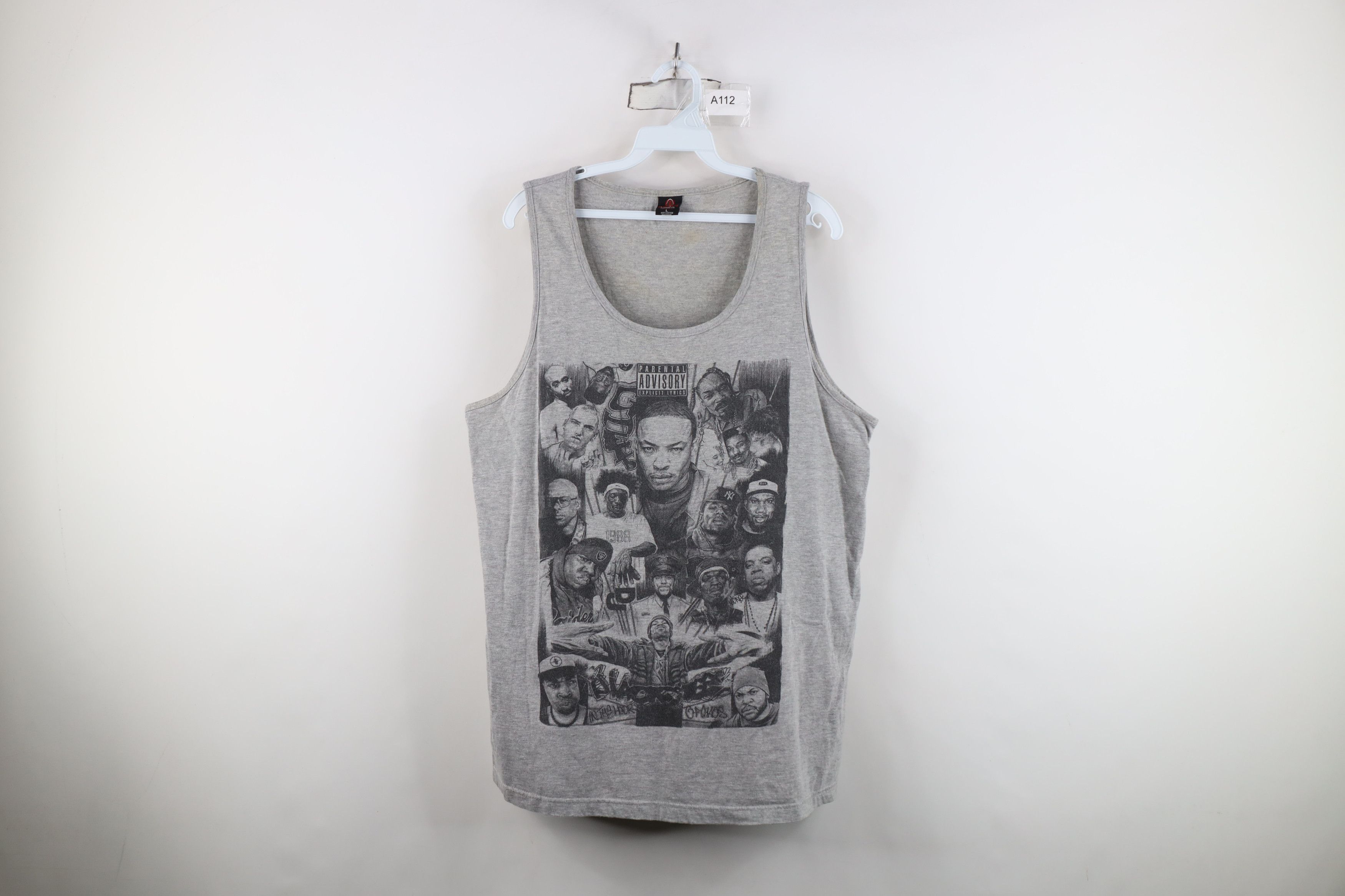 Vintage Vintage Y2K Streetwear Rap Steez Tank Top T-Shirt Gray Size US L / EU 52-54 / 3 - 1 Thumbnail