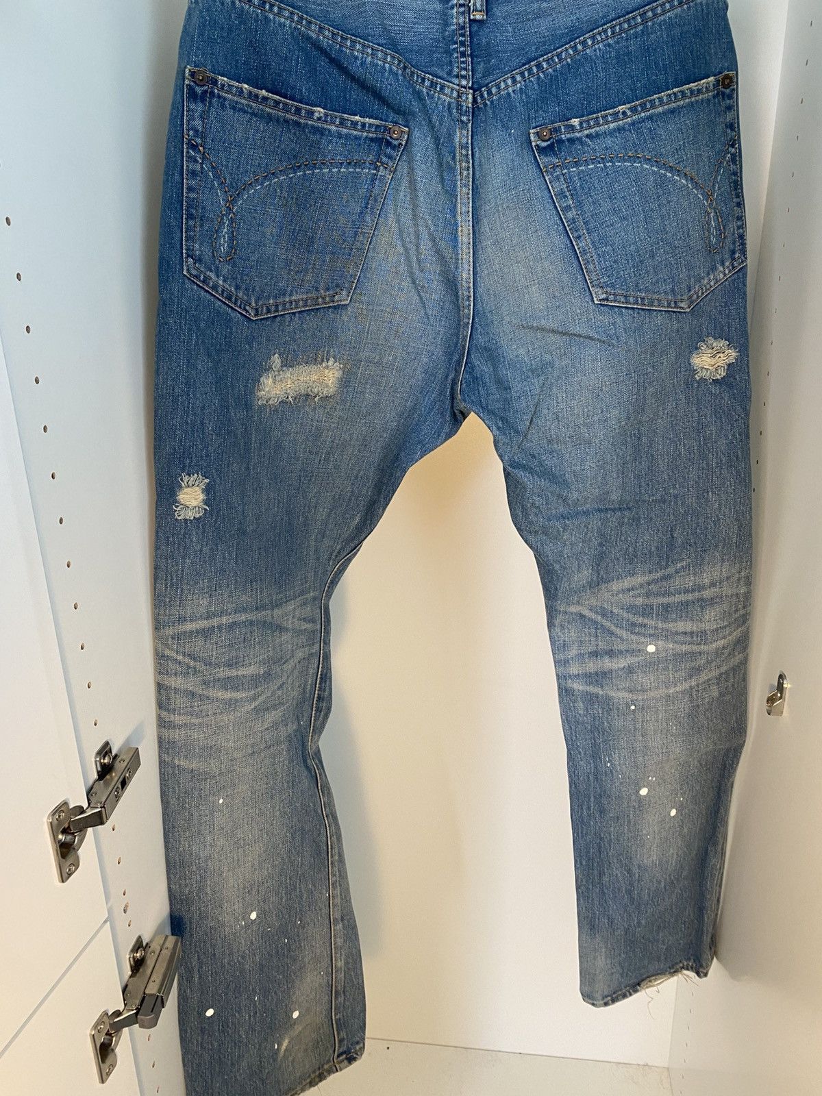 Izreel  Kazuhiro Takakura Japanese avant garde jeans Size US 32 / EU 48 - 2 Thumbnail