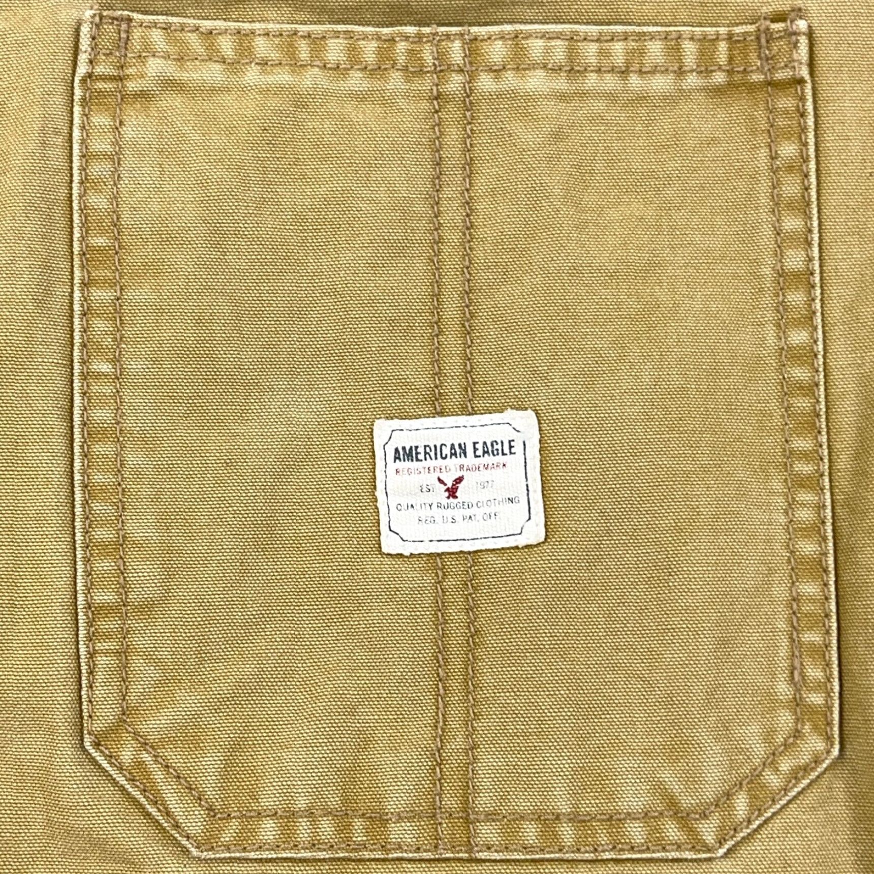 American Eagle Outfitters VINTAGE American Eagle Outfitters Bomber Jacket Men XL Brown Canvas Corduroy 80s Grunge Size US XL / EU 56 / 4 - 7 Thumbnail