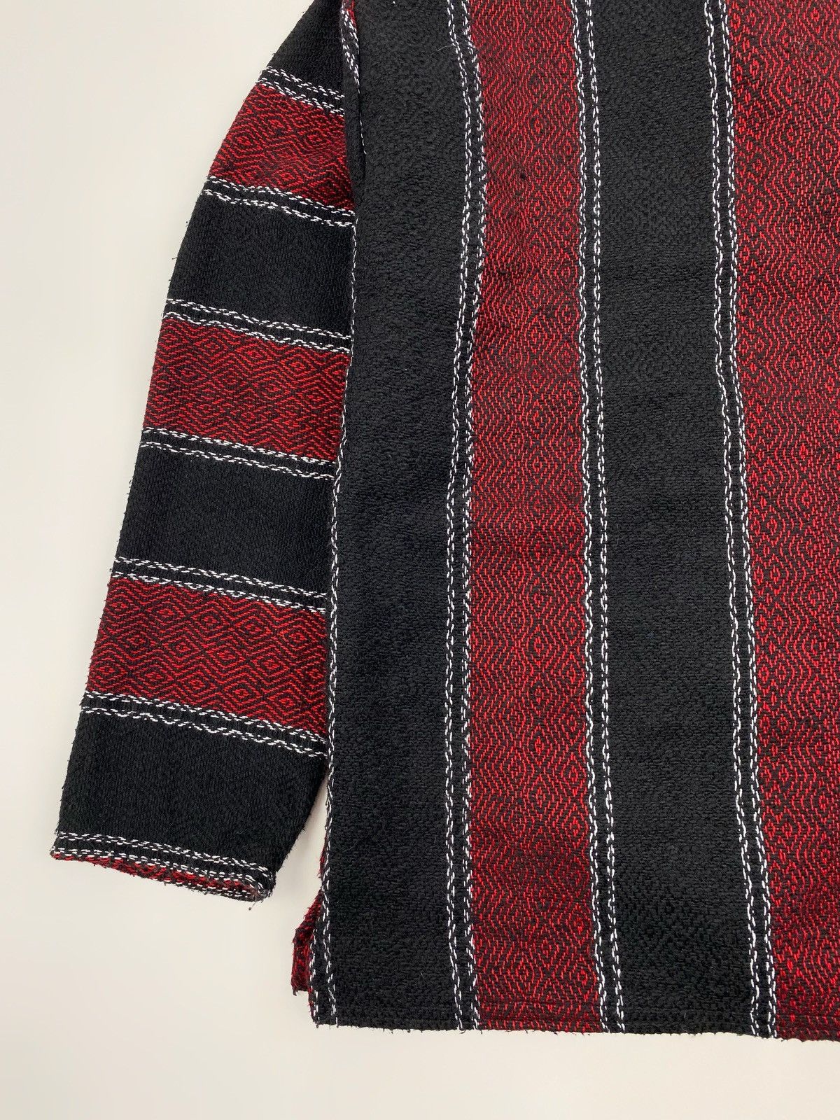 Vintage Y2K Vintage Molina Mexican Native Woven Stripped Baja Hoodie Size US M / EU 48-50 / 2 - 12 Thumbnail