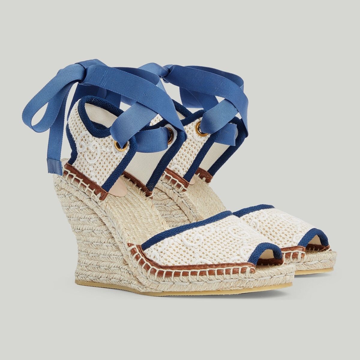 Gucci o1s1wg110125 GG Espadrille Sandals in Multicolor Size US 7 / IT 37 - 2 Thumbnail