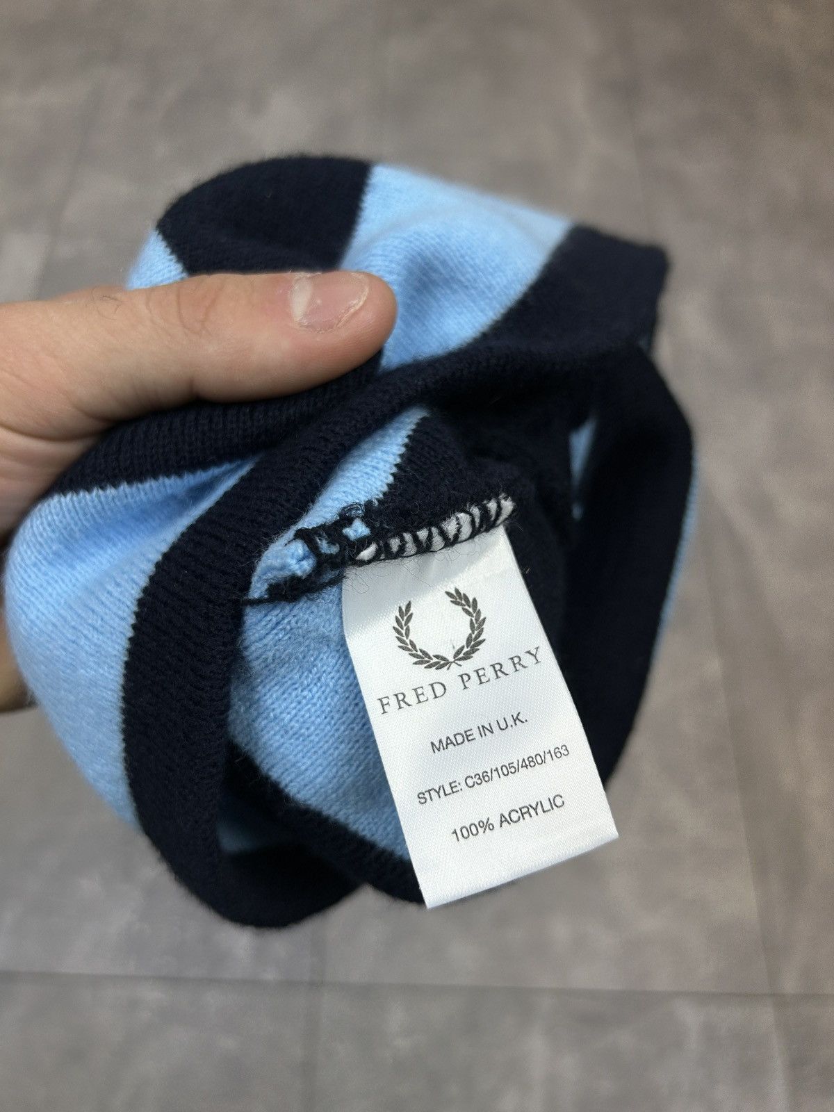 Fred Perry × Vintage Mens Vintage Fred Perry hats striped y2k rare streetwear Size ONE SIZE - 4 Thumbnail