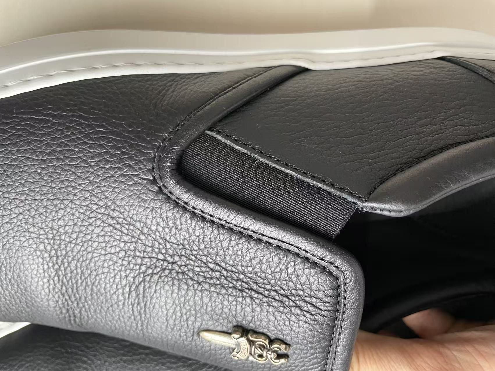 Chrome Hearts Chrome Hearts Silver Dagger Leather Slip-On Sneaker Size US 12 / EU 45 - 14 Thumbnail
