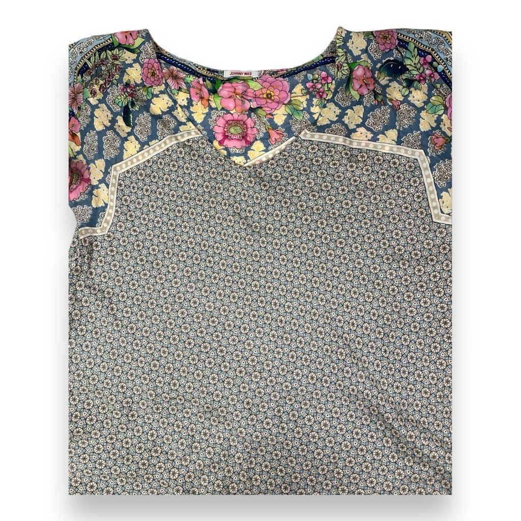 Johnny Was Johnny Was 100% Silk Mini Dress Size Extra Small Size XS / US 0-2 / IT 36-38 - 4 Thumbnail